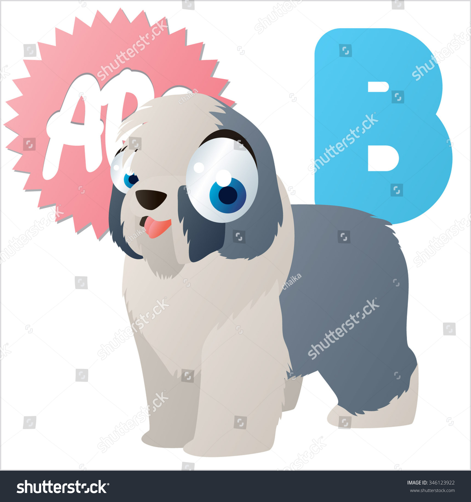 Vector Cute Comic Cartoon Colorful Animal Stock Vector (Royalty Free ...