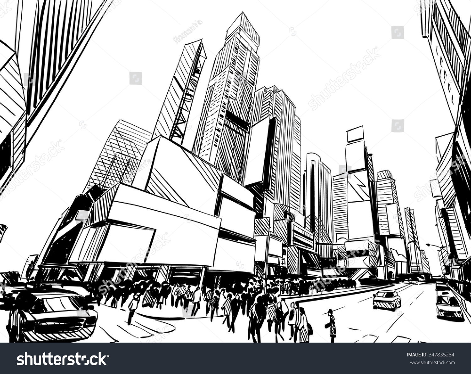Time Square Sketchup