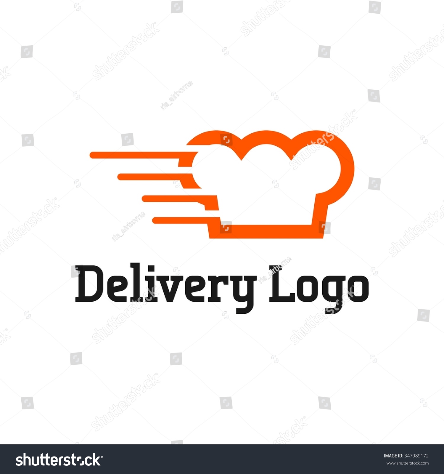 Delivery Logo Vector Template Stock Vector (Royalty Free) 347989172 ...