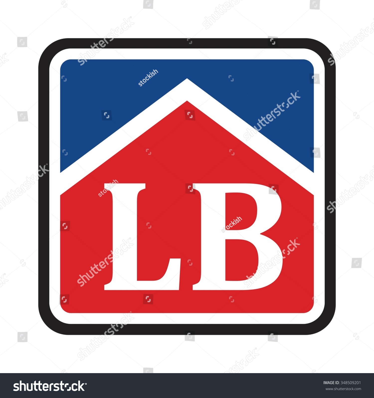 L B Logo Vector Home Logo Stock Vector (Royalty Free) 348509201 ...