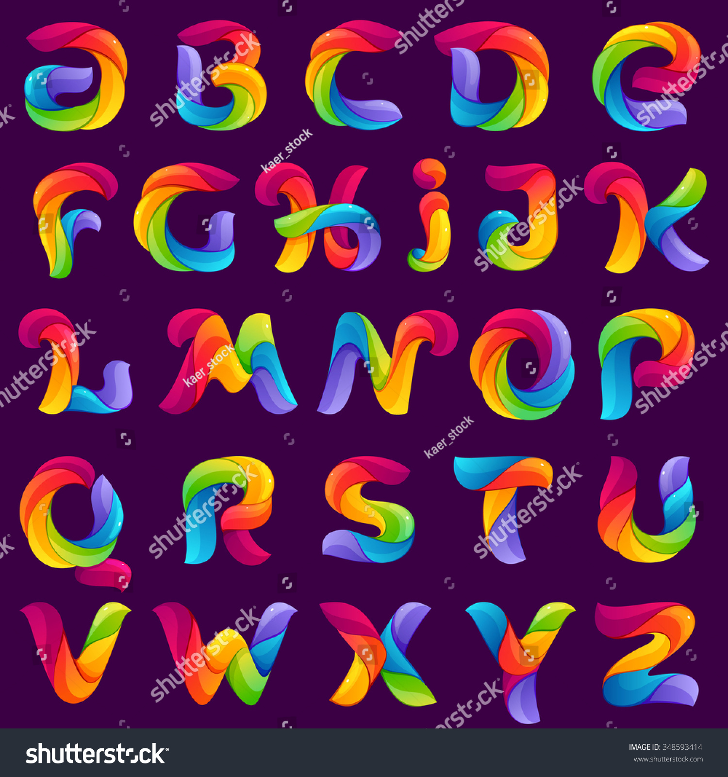 funny-alphabet-letters-formed-by-twisted-stock-vector-royalty-free