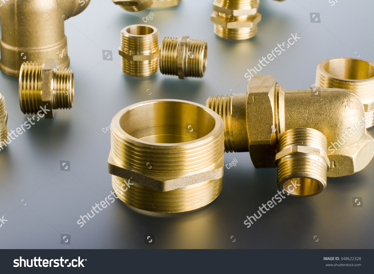 Brass Fitting Union Gate Valve Stock Photo 348622328 | Shutterstock