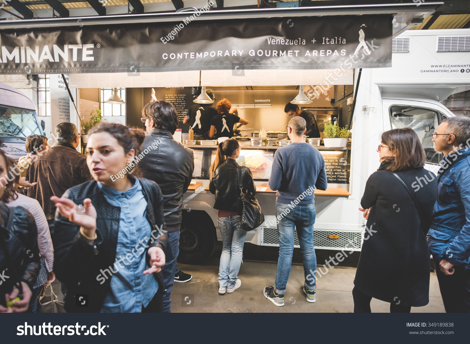 1 002 Italy Food Truck Images Stock Photos Vectors Shutterstock   Stock Photo Milan Italy November People Visiting Eat Market A Street Food Parade With International 349189838 