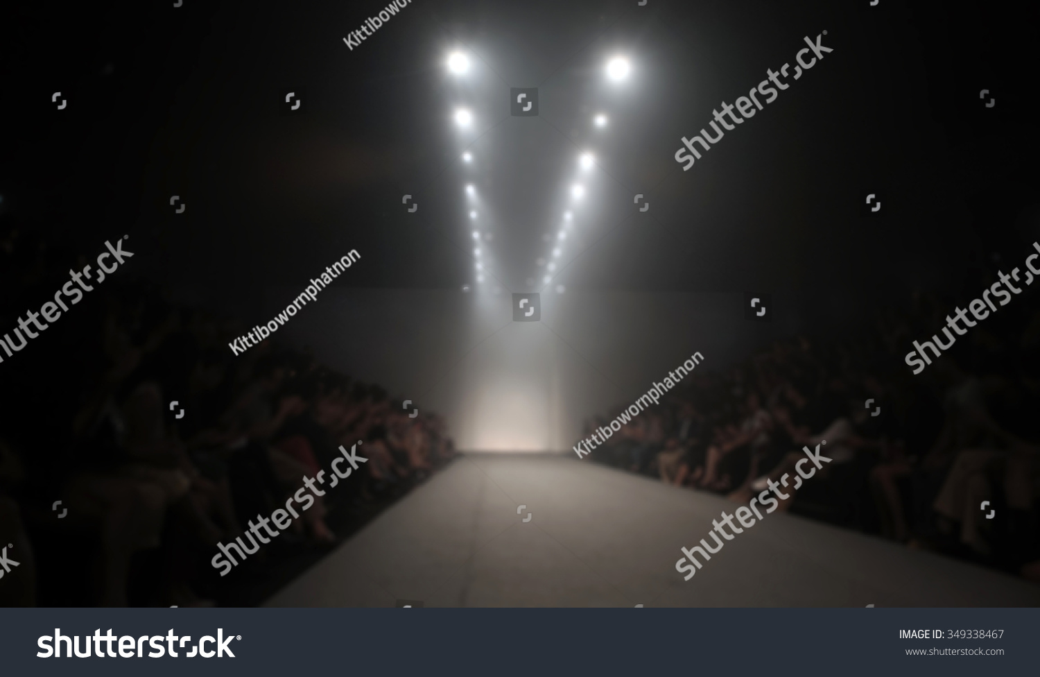 Fashion Runway Out Focusblur Background Stock Photo 349338467 ...