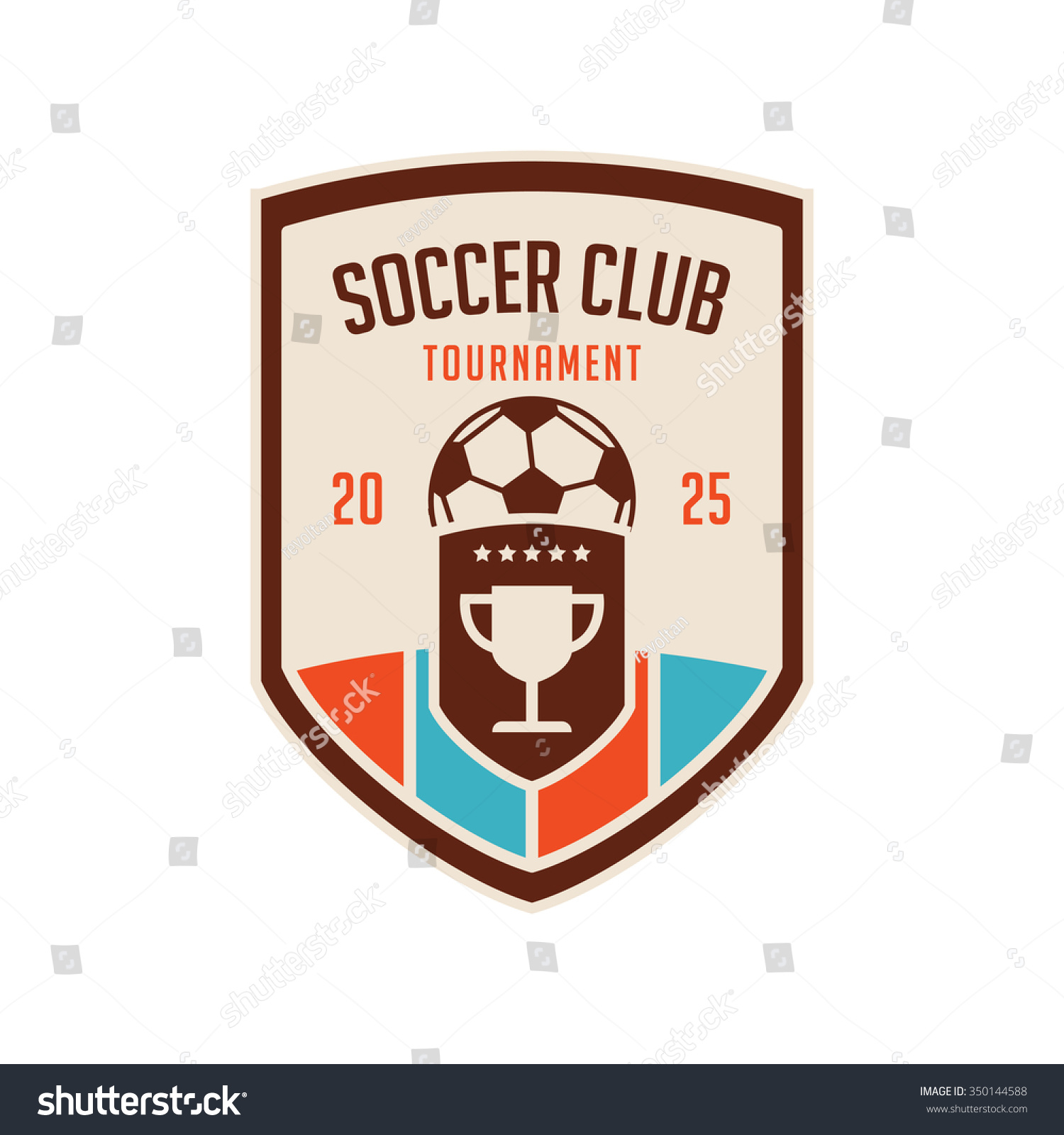 Football Crests Logo Emblem 1 Stock Vector (Royalty Free) 350144588 ...