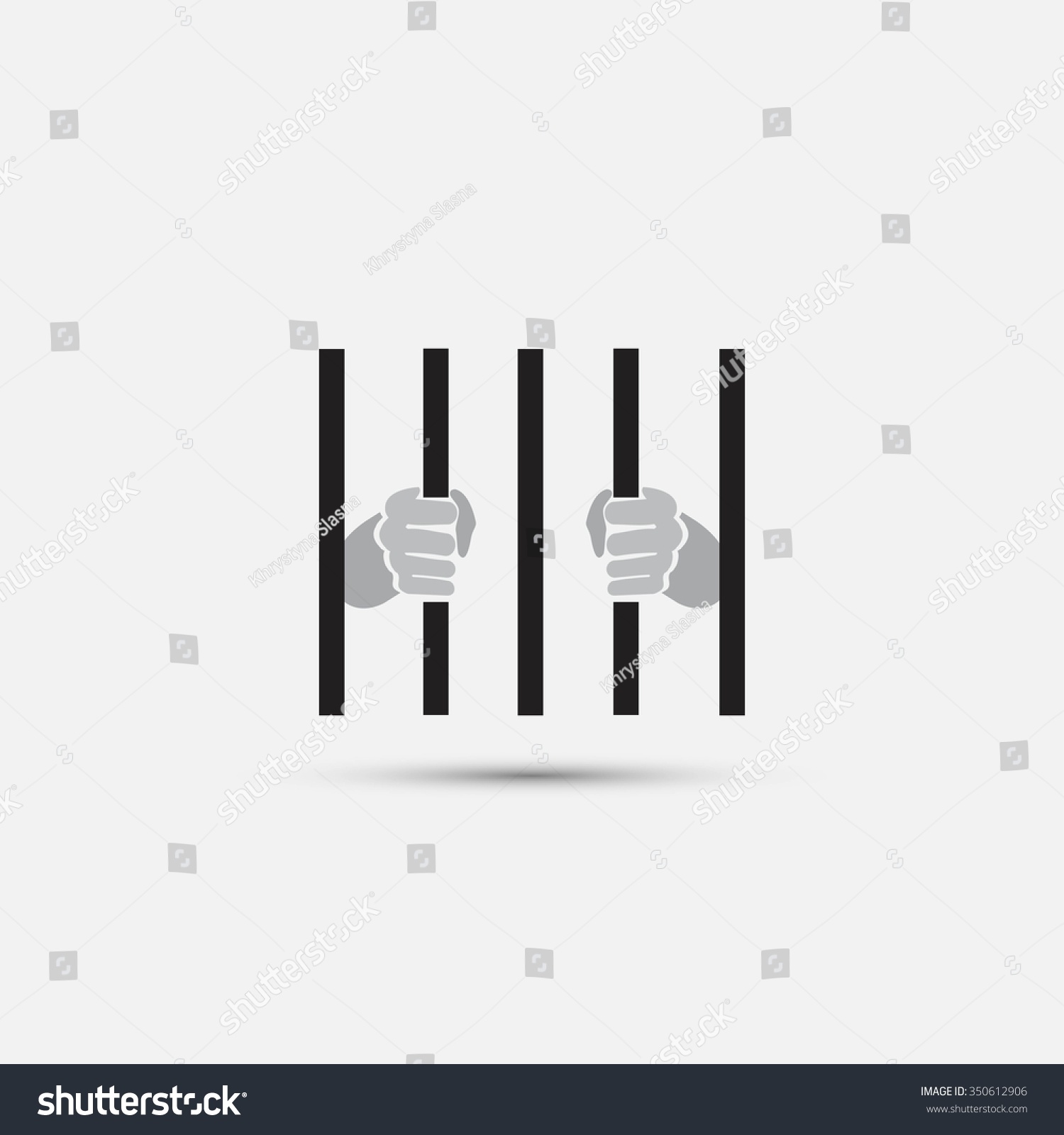 Behind Bars Icon Stock Vector (Royalty Free) 350612906 | Shutterstock