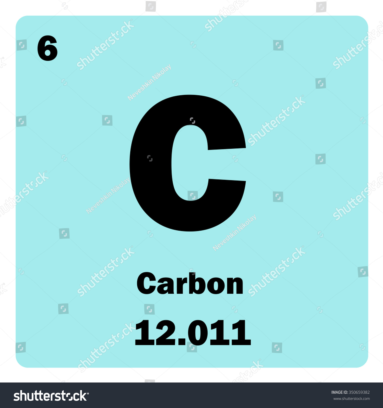 Vector Illustration Illustration Shows Chemical Element Stock Vector ...