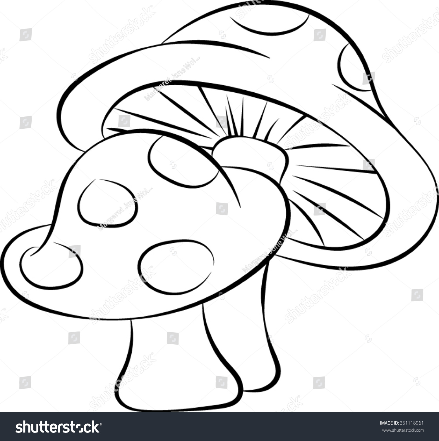 mushroom outline