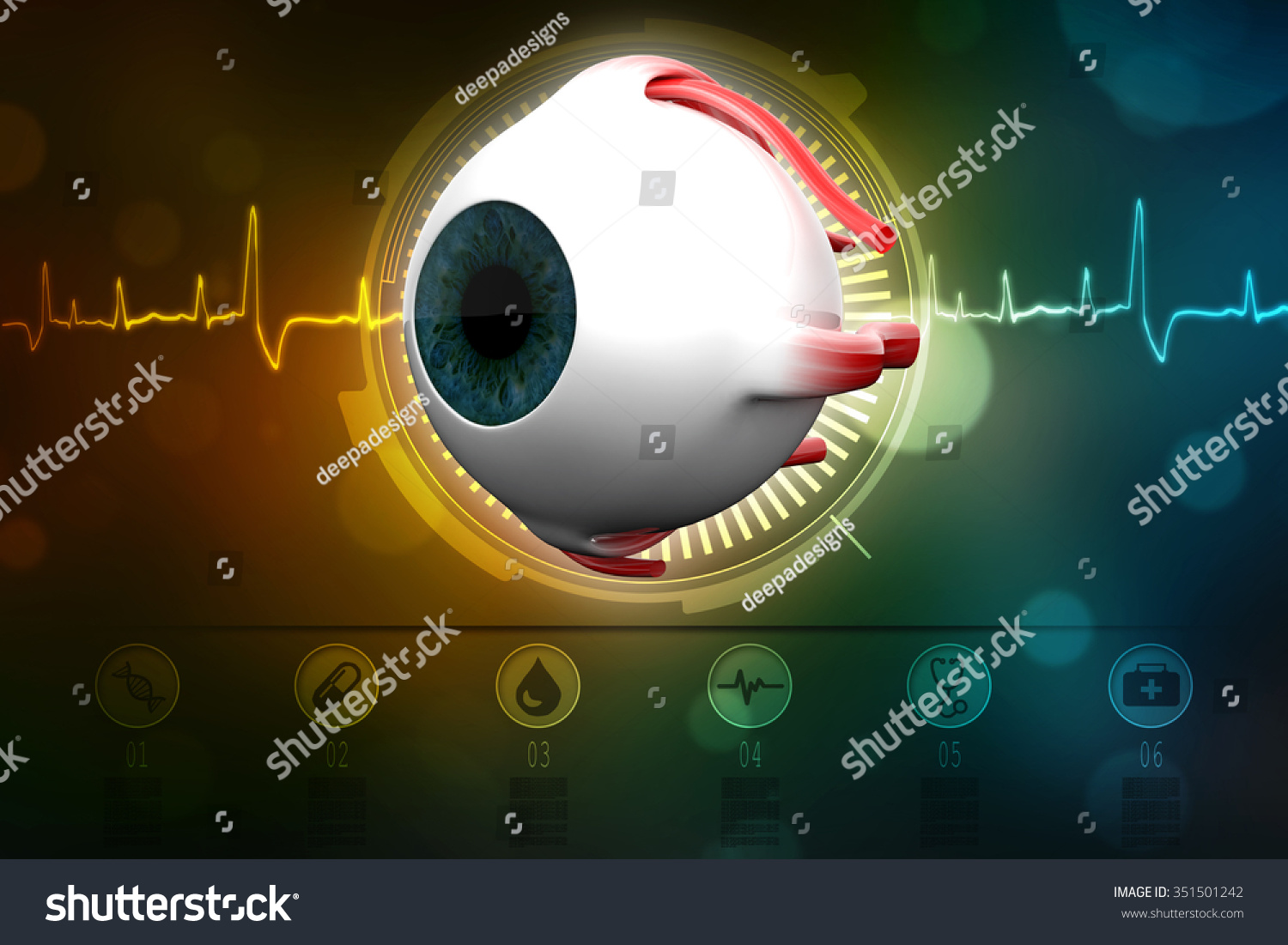 Human Eye Dissection Anatomy Stock Illustration 351501242 | Shutterstock