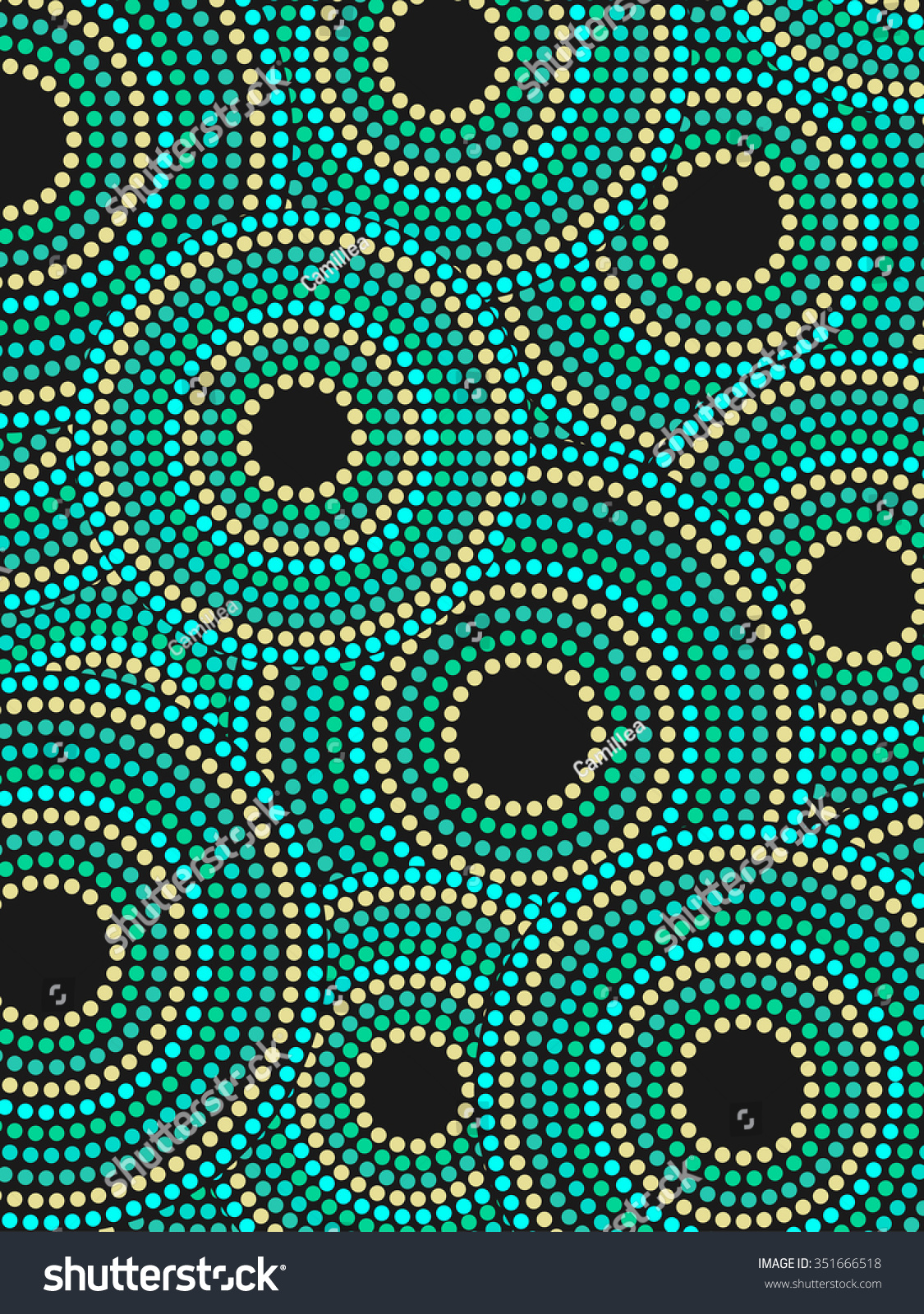 Vector Aboriginal Dotted Pattern Background Stock Vector (Royalty Free ...