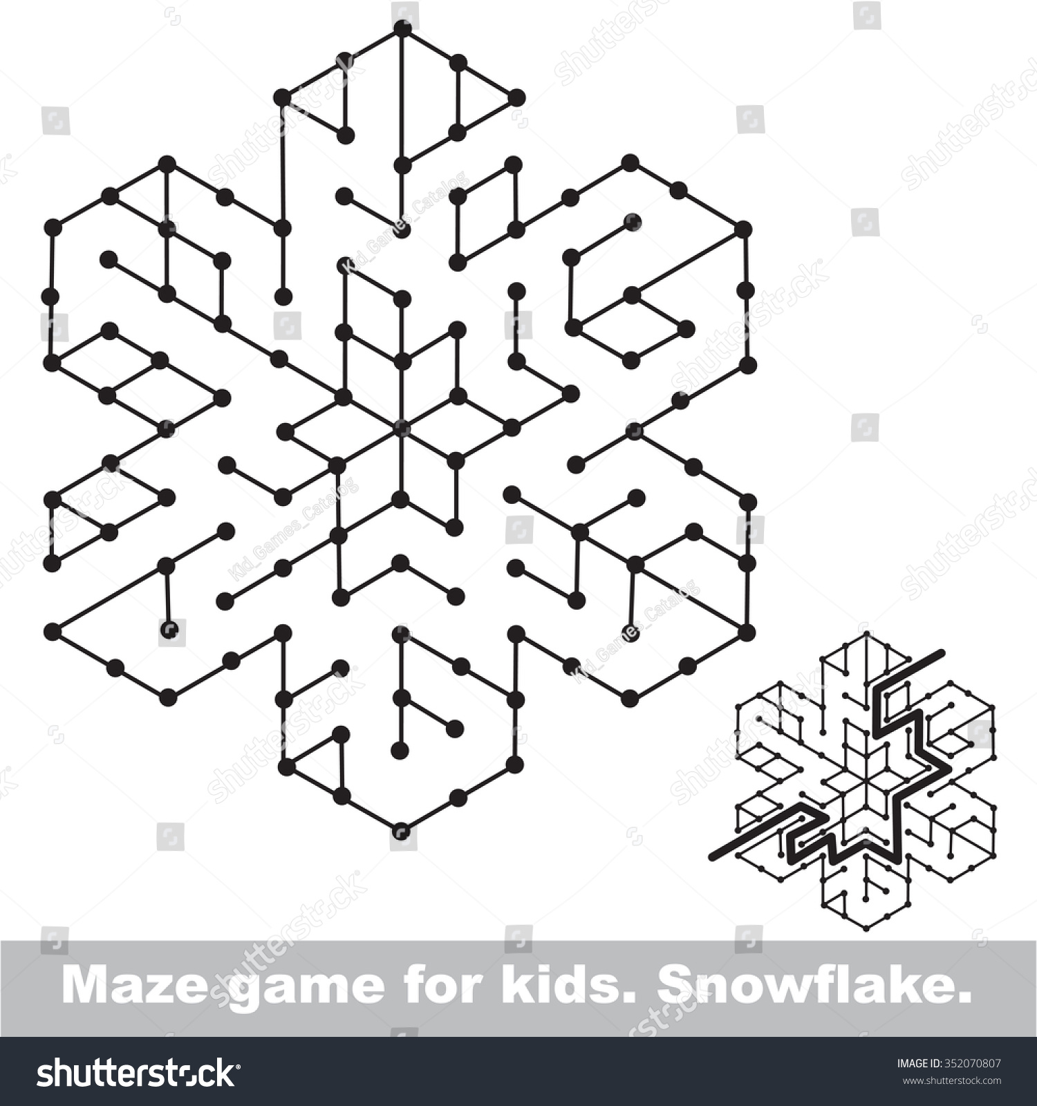 snowflake maze