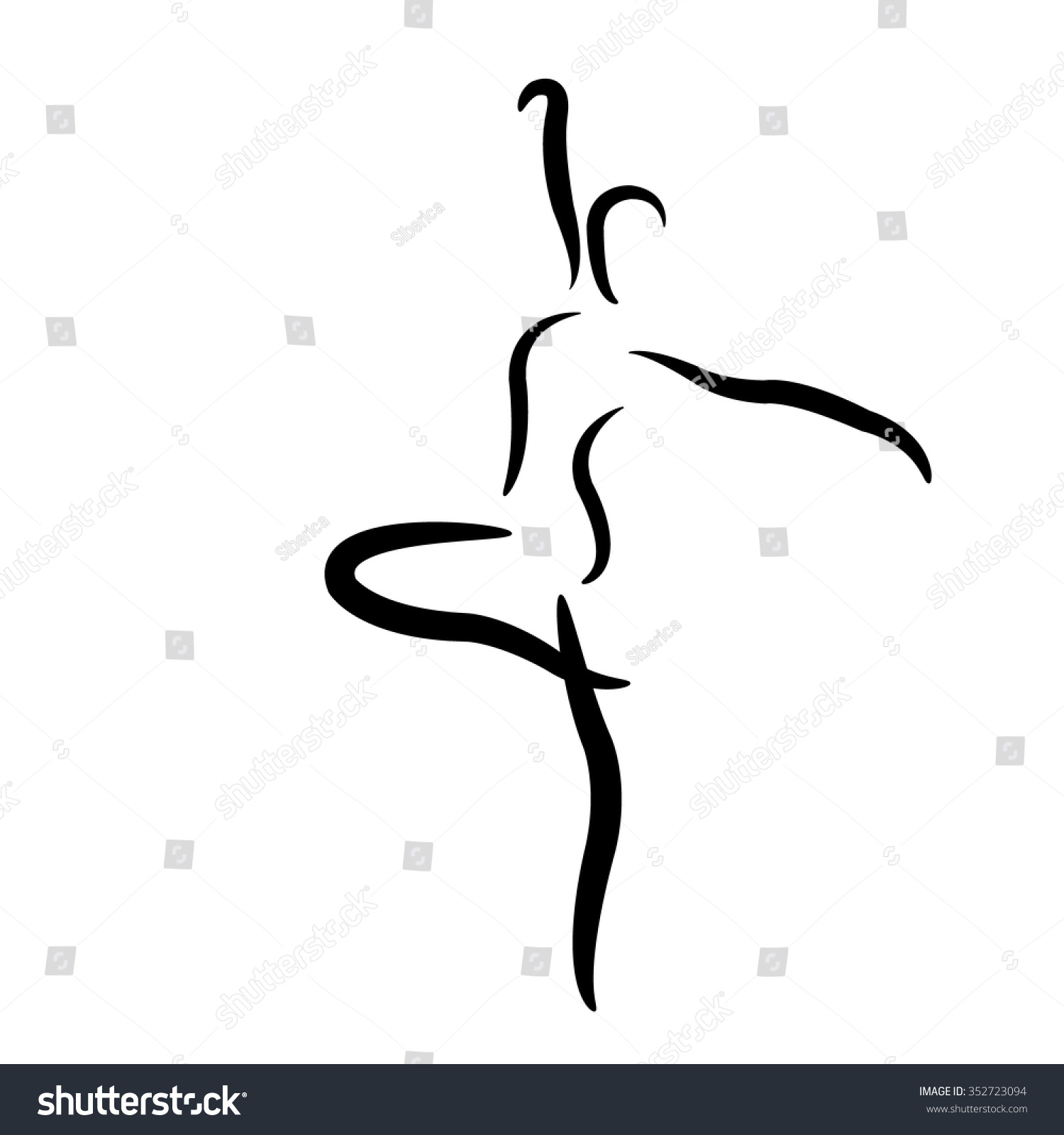 Эмблема танцовщицы