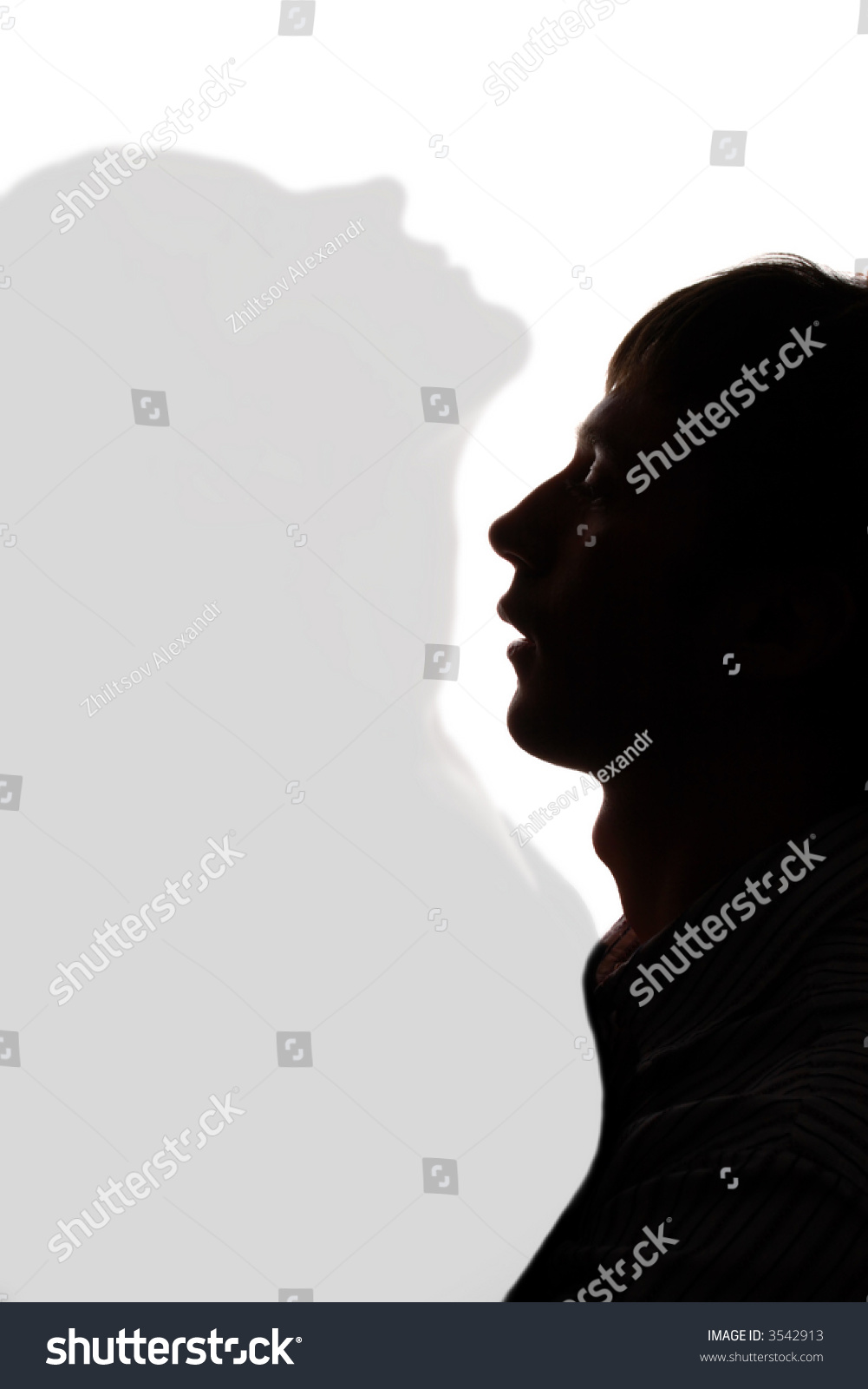 Silhouette Man Kissing Woman Neck Stock Photo 3542913 | Shutterstock