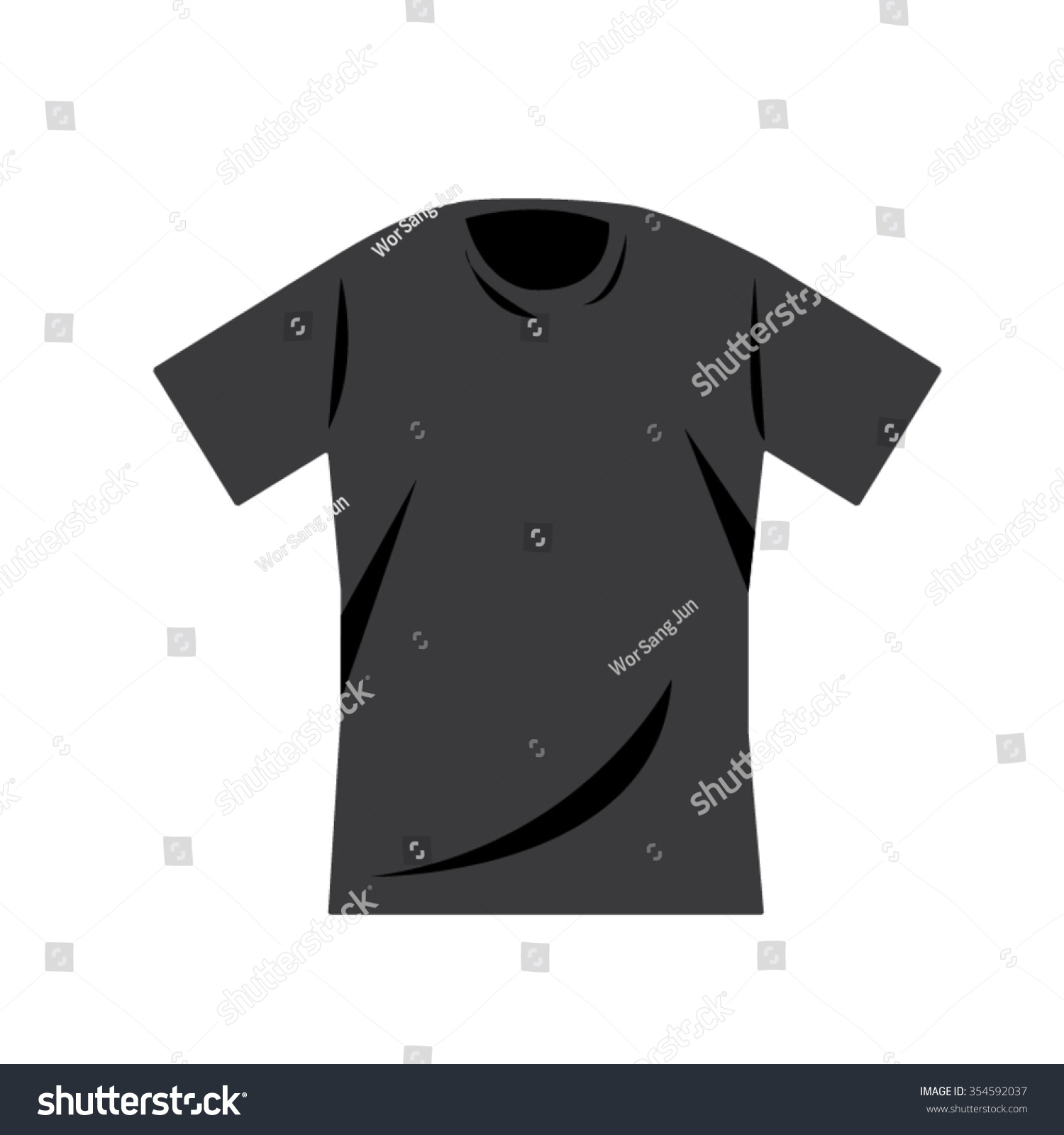 Black Tshirt Vector Stock Vector (Royalty Free) 354592037 | Shutterstock
