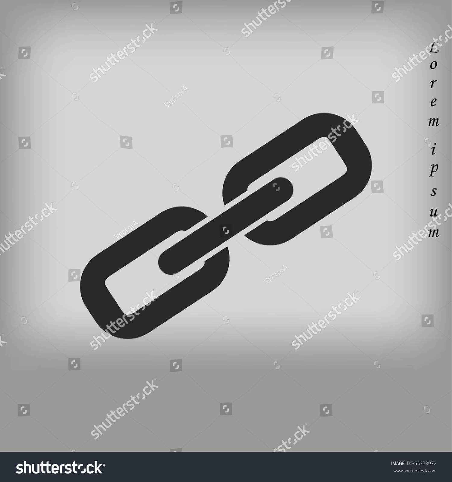 Chain Link Icon Stock Vector (Royalty Free) 355373972 | Shutterstock