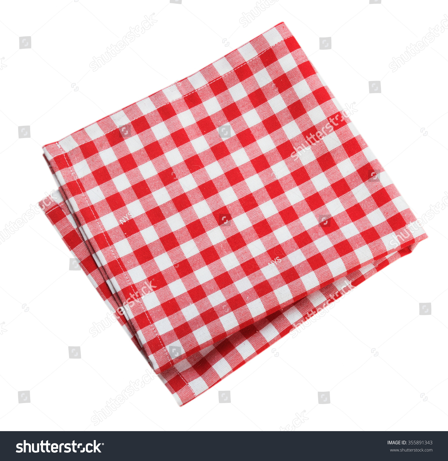 Table Cloth Kitchen Red Color Isolated Stock Photo 355891343 | Shutterstock