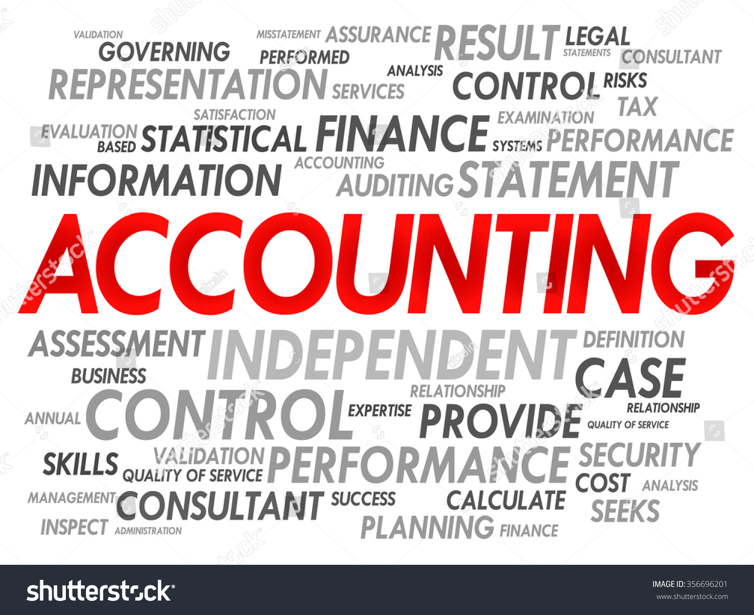 Accounting Word Cloud Business Concept Stock Illustration 356696201 ...