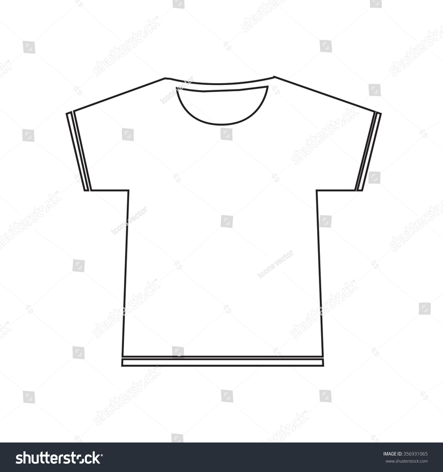 Blank Tshirt Icon Illustration Sign Design Stock Vector (Royalty Free ...