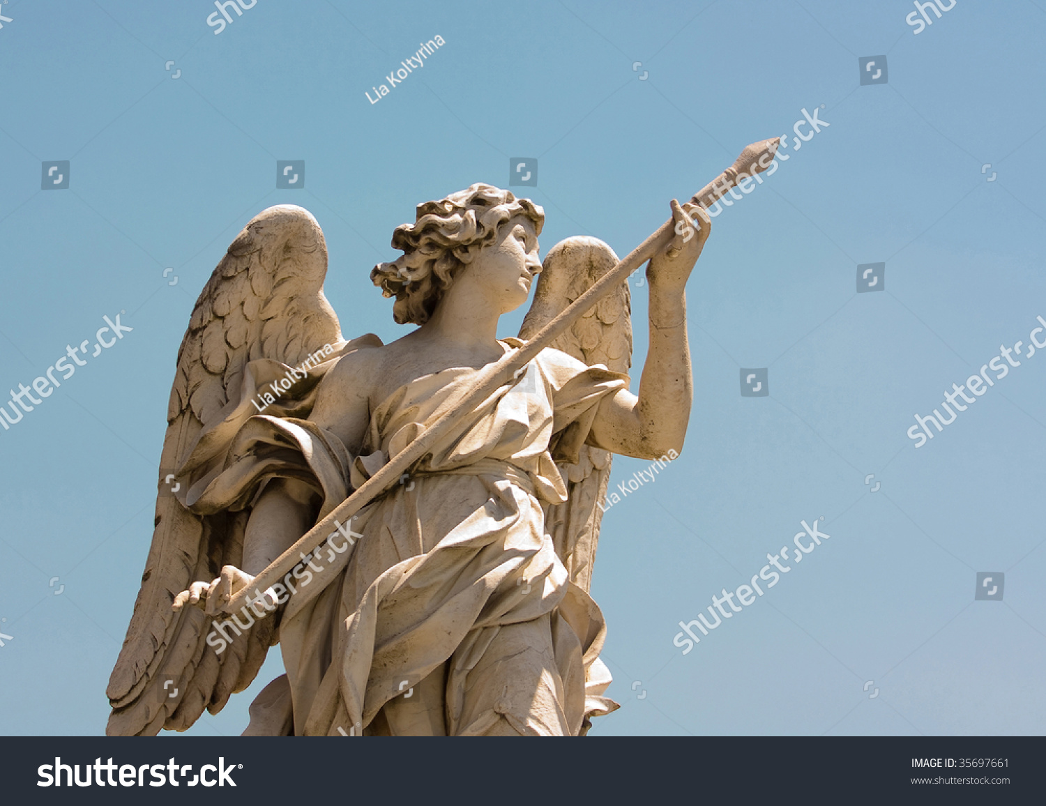 Angel Holding Spear Stock Photo 35697661 | Shutterstock