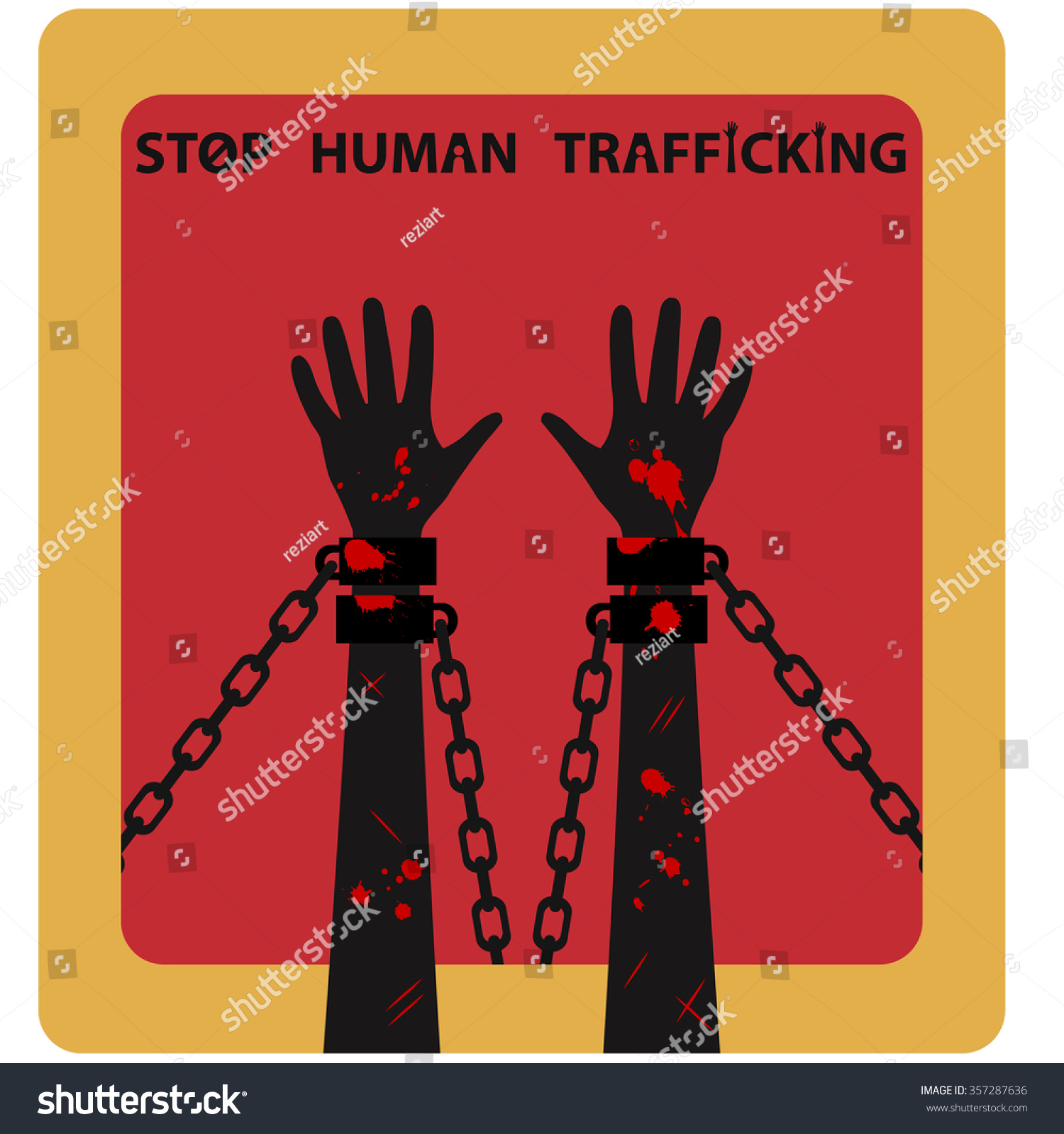 Human Trafficking Awareness Day 8 Stock Vector Royalty Free 357287636