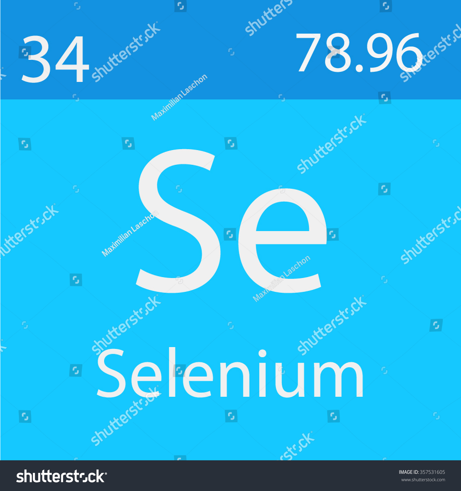 Selenium Chemical Symbol Stock Vector Royalty Free 357531605