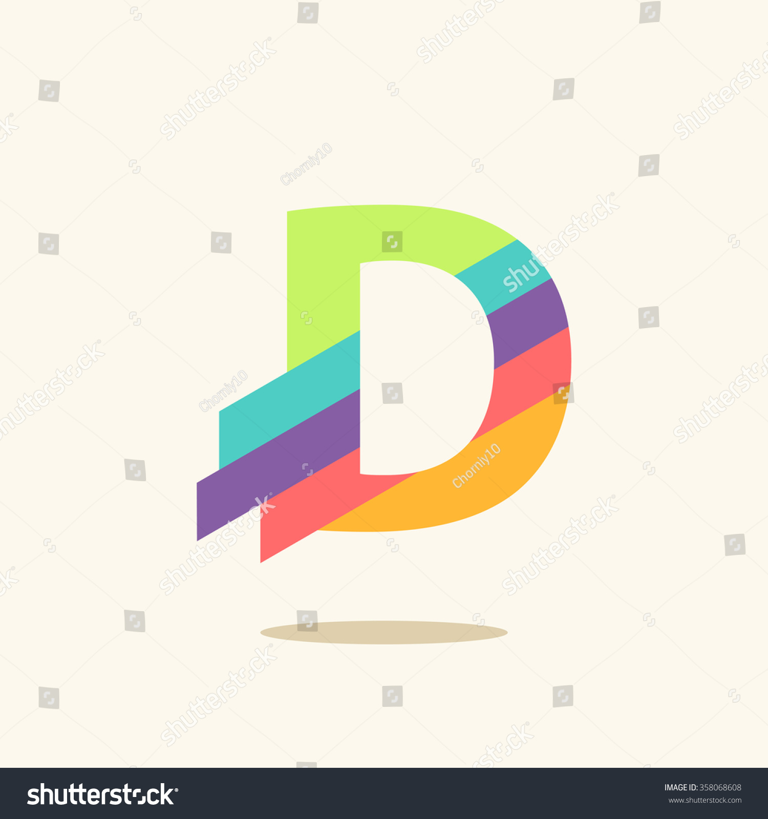 Letter D Logo Icon Design Template Stock Vector (Royalty Free ...