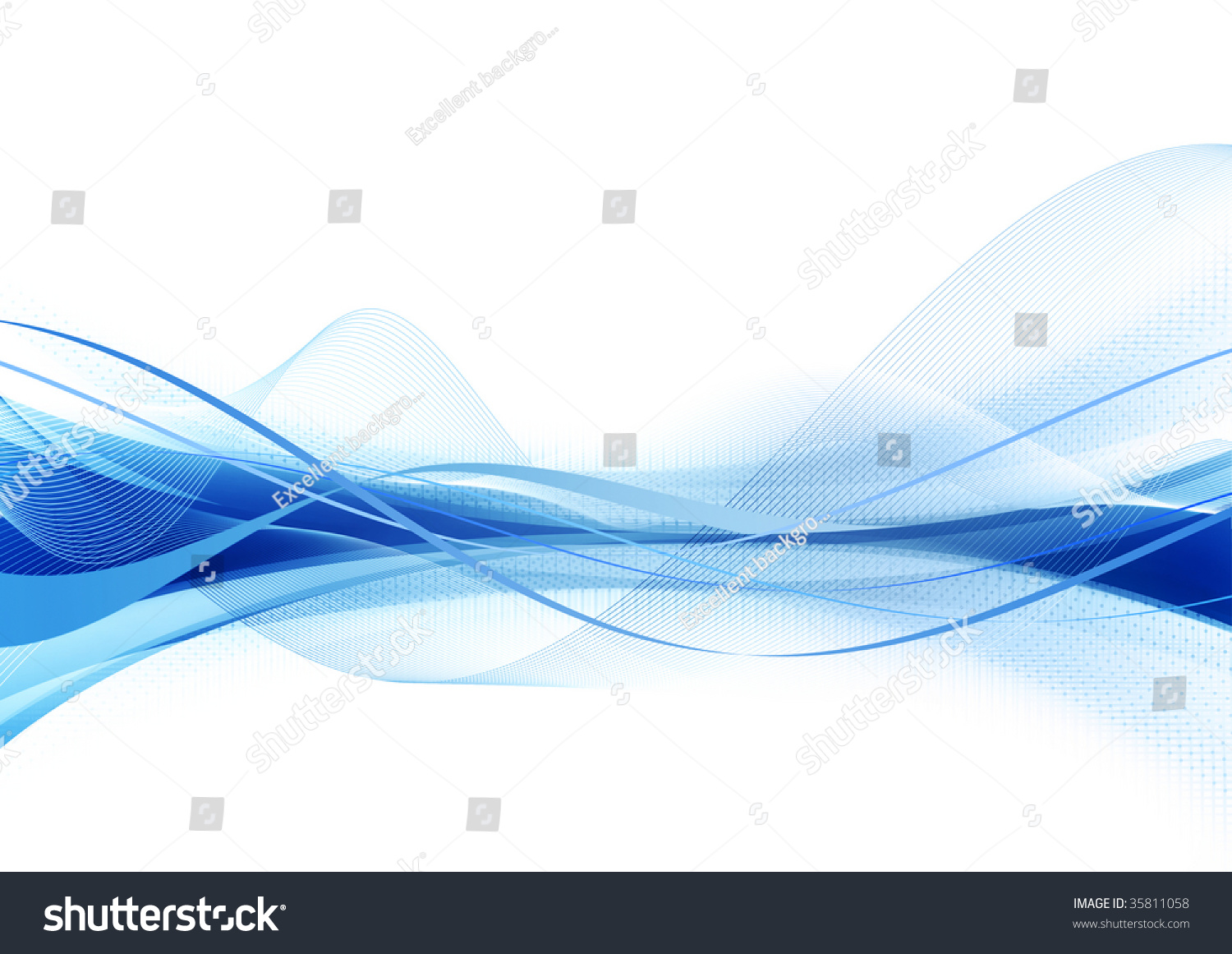 Abstract Blue Template Stock Illustration 35811058 | Shutterstock