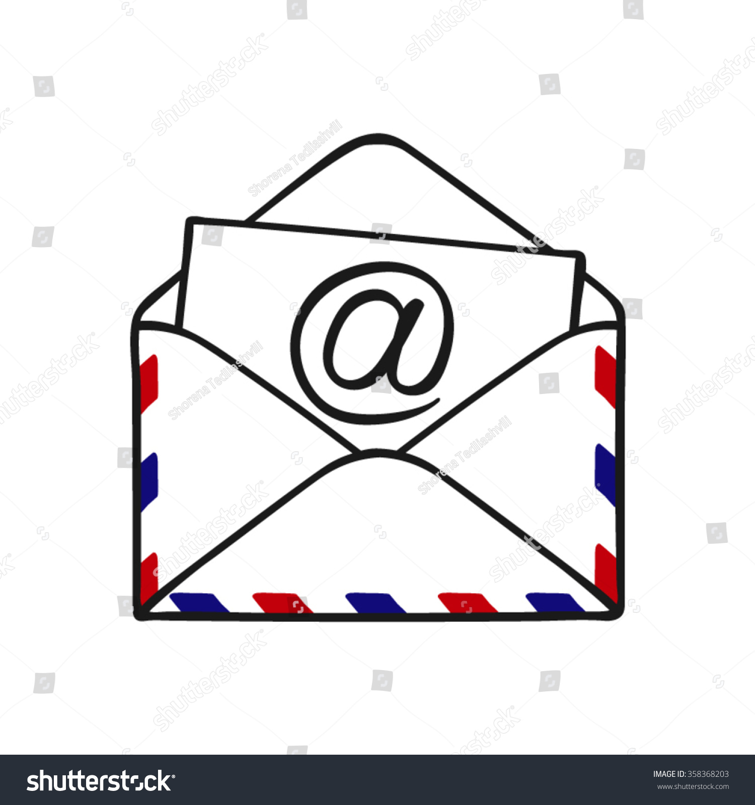 Как нарисовать почтовый конверт
