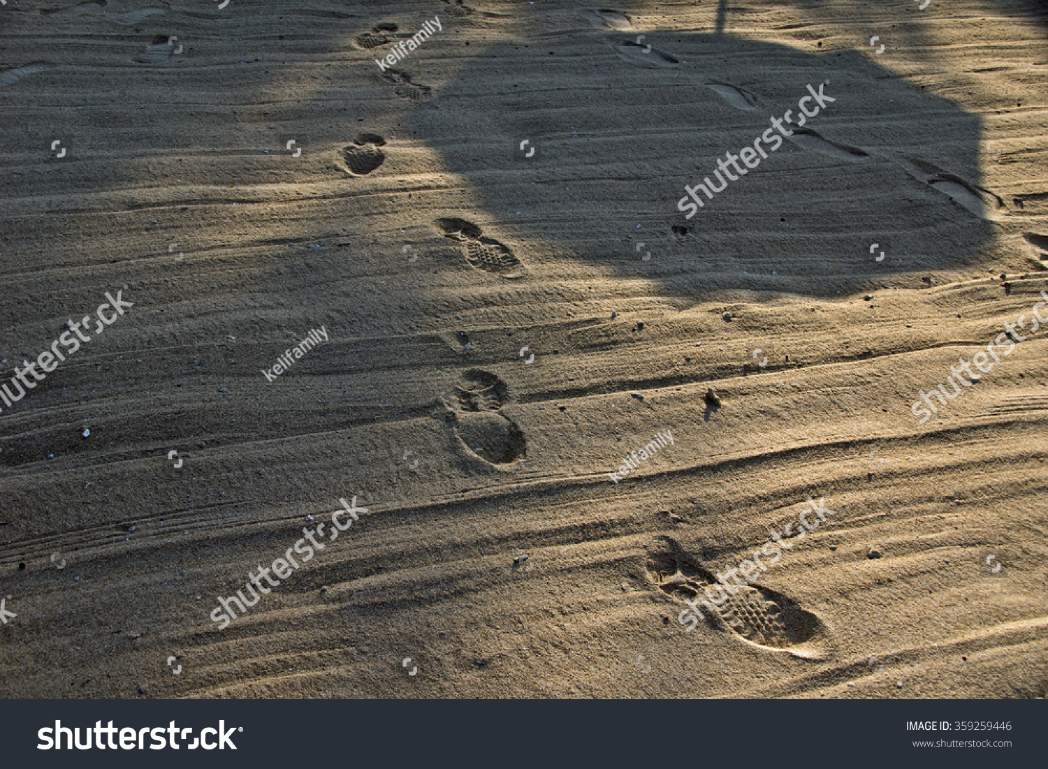Human Footprints On Beach Sand Stock Photo Shutterstock