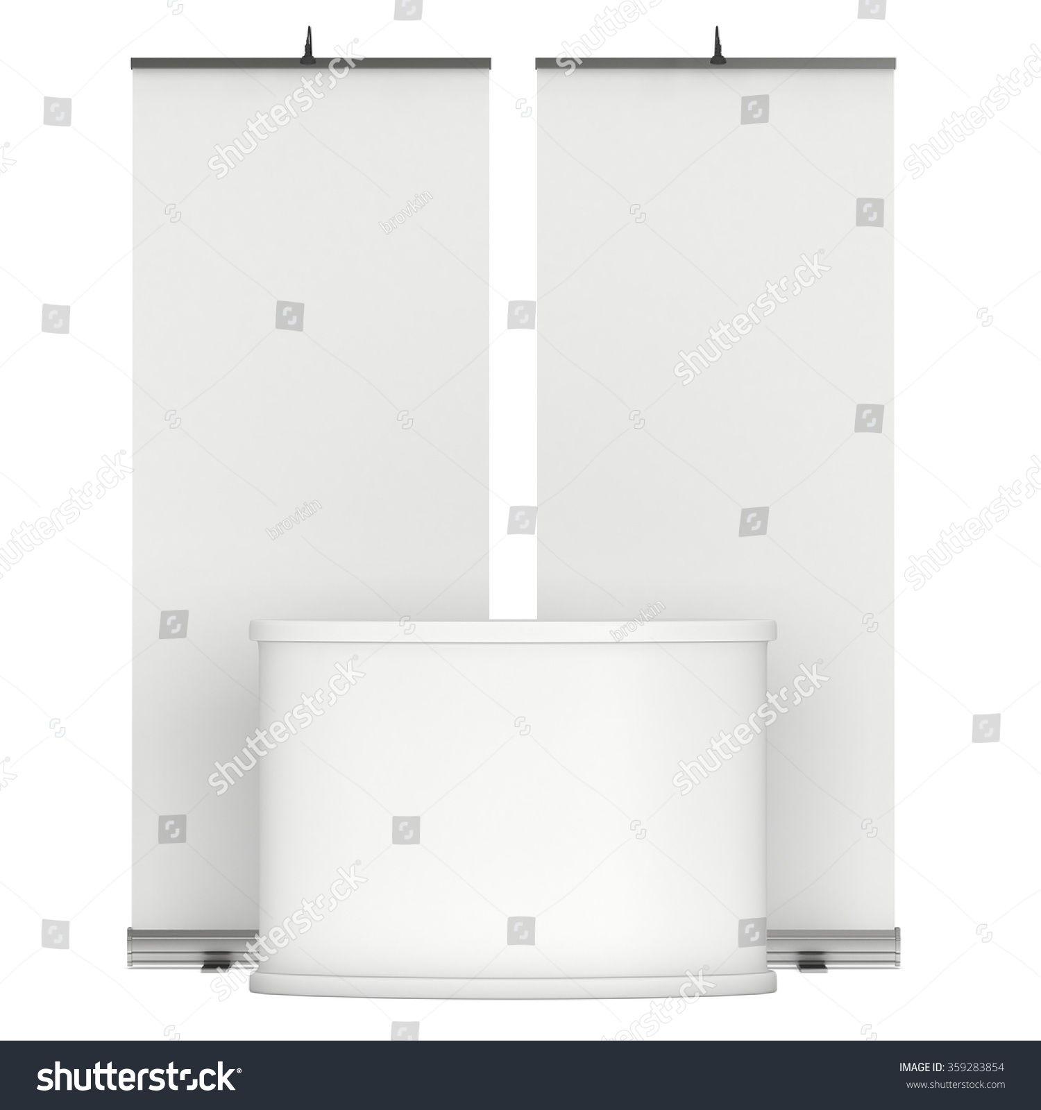 Expand Roll Banner Trade Show Booth Stock Illustration 359283854 ...