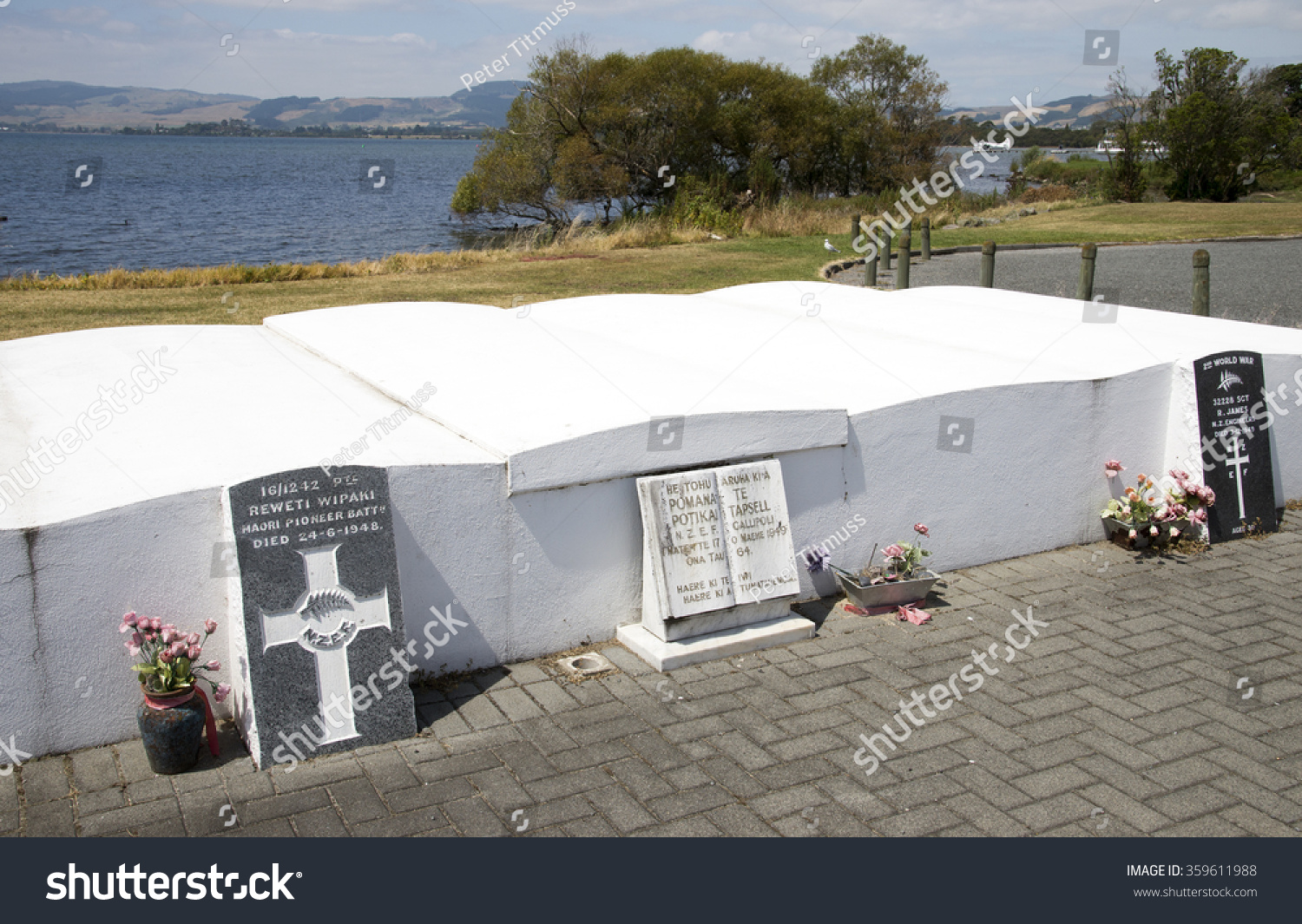 Rotorua Garden Remembrance North Island New Stock Photo 359611988 ...