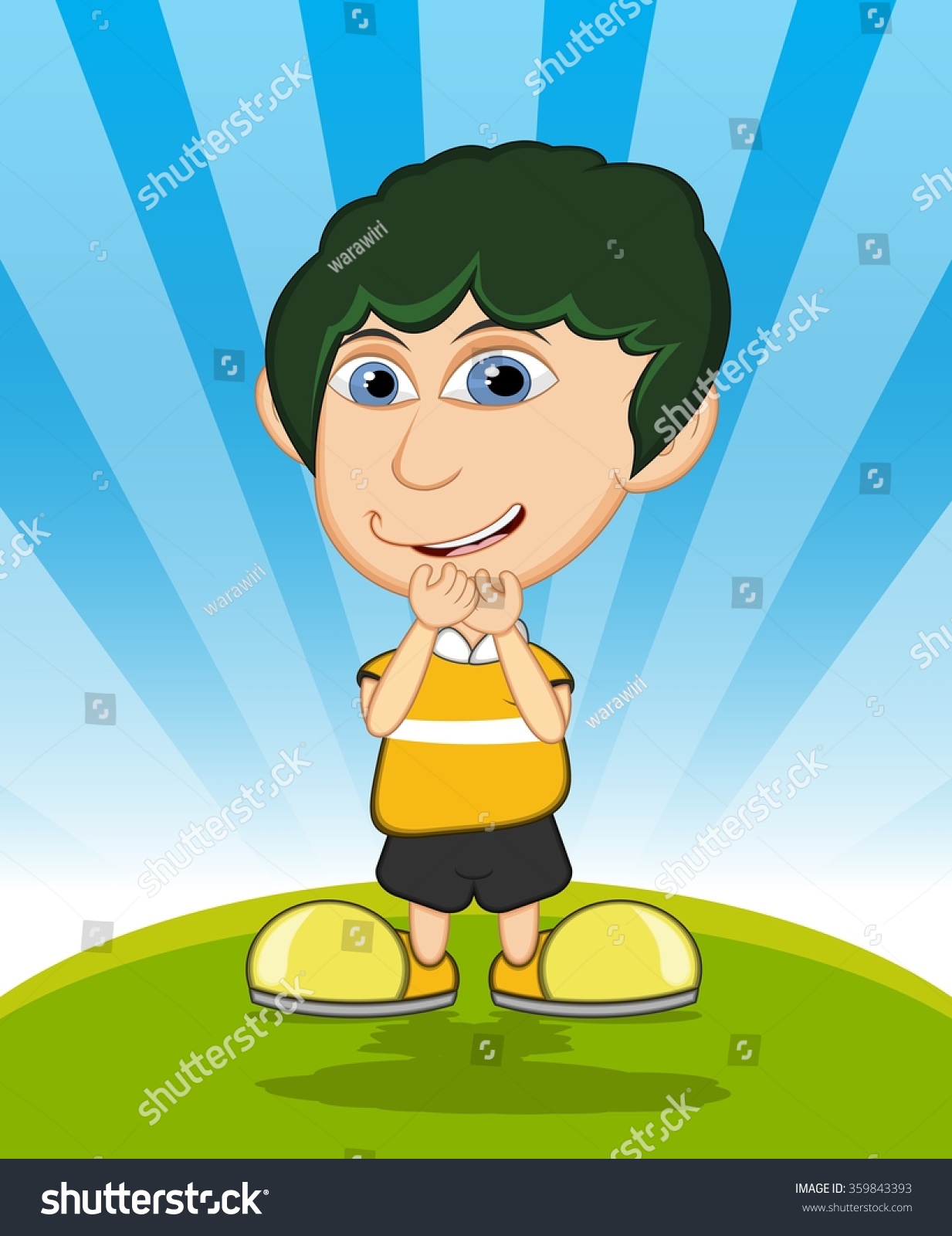 Boy Laughing Cartoon Stock Illustration 359843393 | Shutterstock