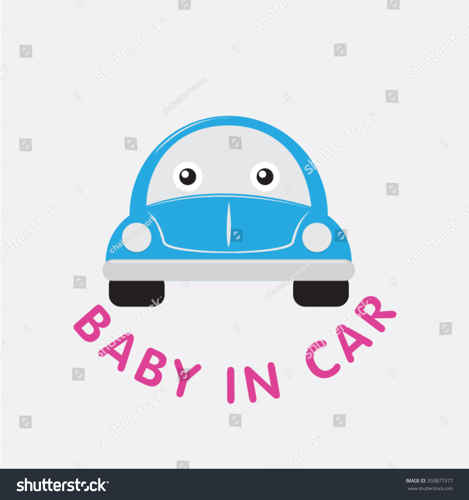 Baby Car Sign Vector Stock Vector (Royalty Free) 359877377 | Shutterstock