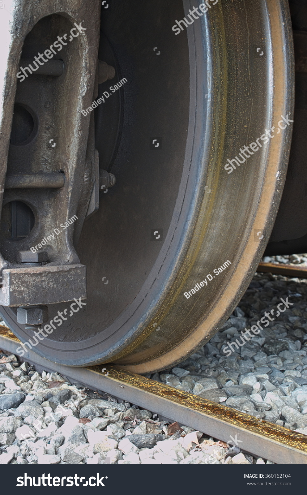 Train Wheel Rail Wheel Properly Alined Stock Photo 360162104 | Shutterstock