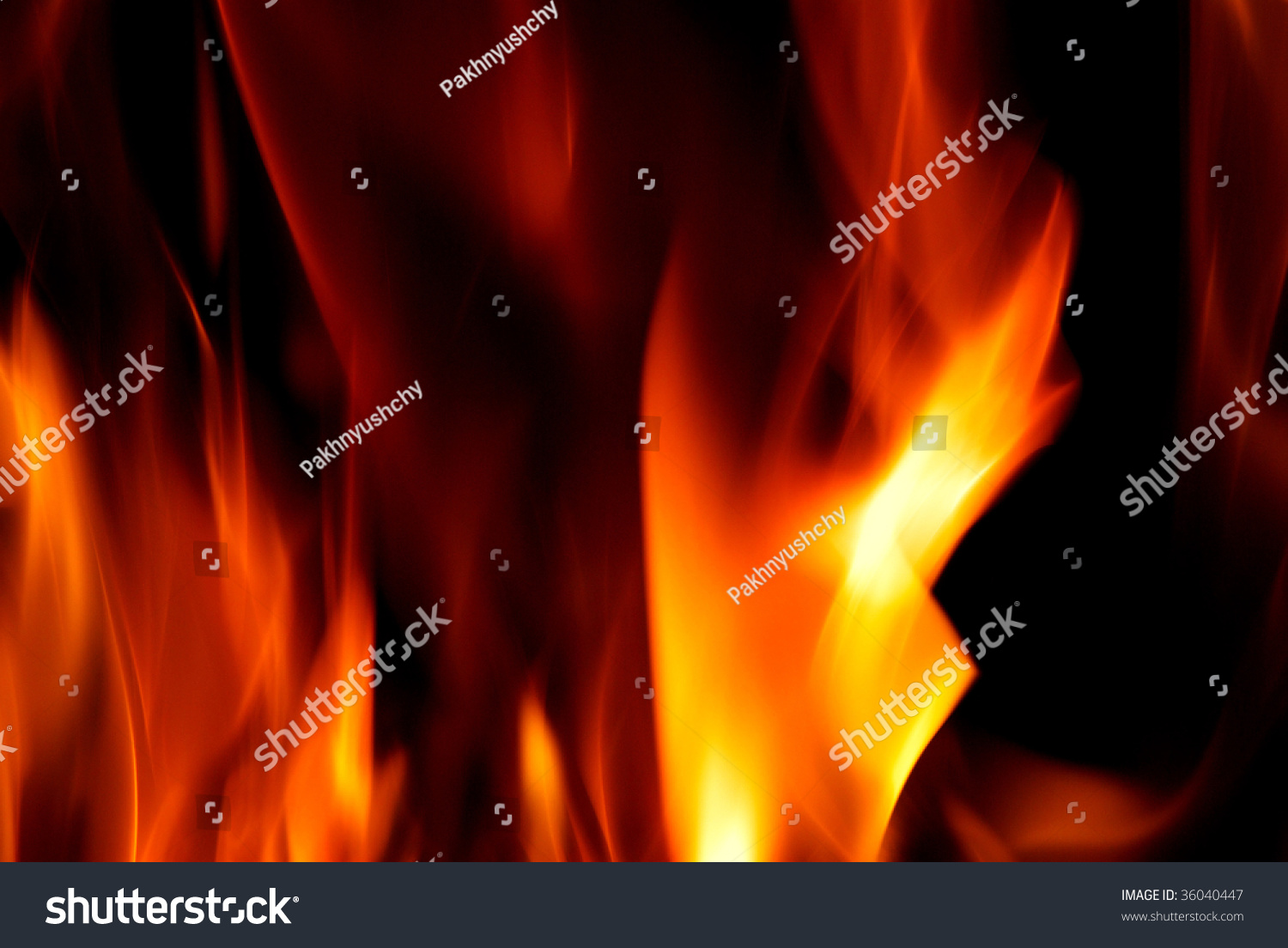 Flame Fire Night Time Stock Photo 36040447 | Shutterstock