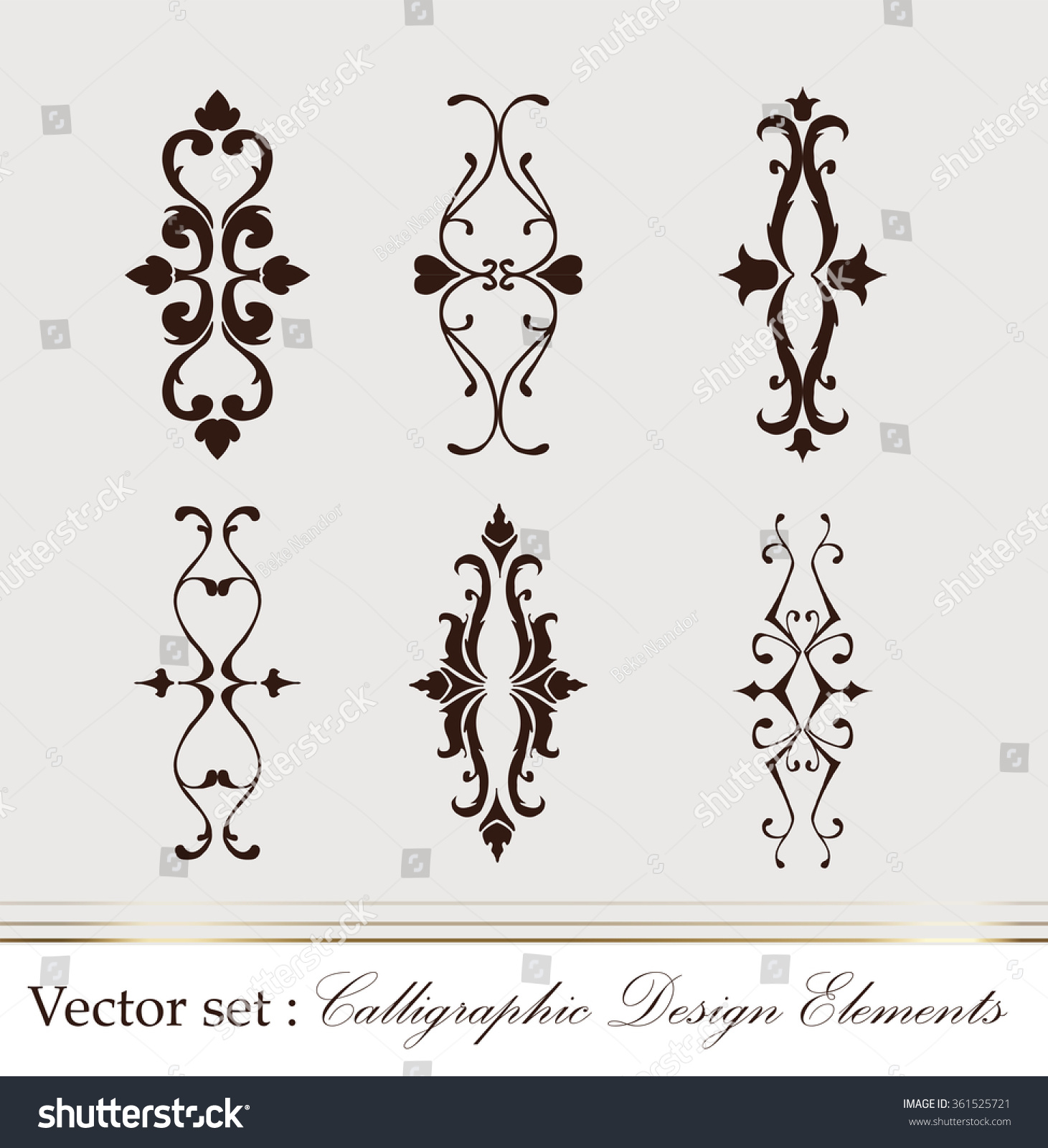 Set Vector Graphic Elements Design Stock Vector (Royalty Free