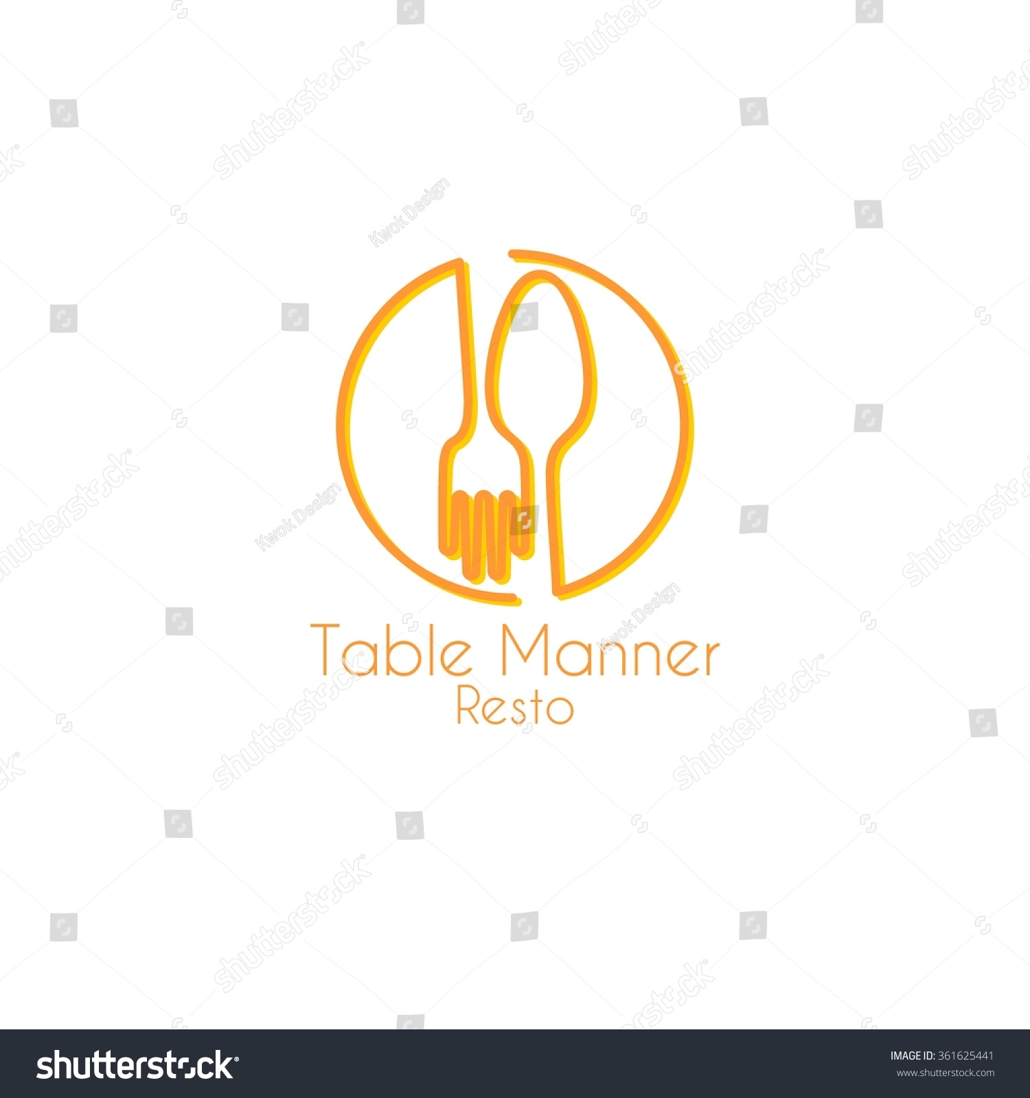 Food Service Vector Logo Dining Restaurant Stock Vector (Royalty Free ...