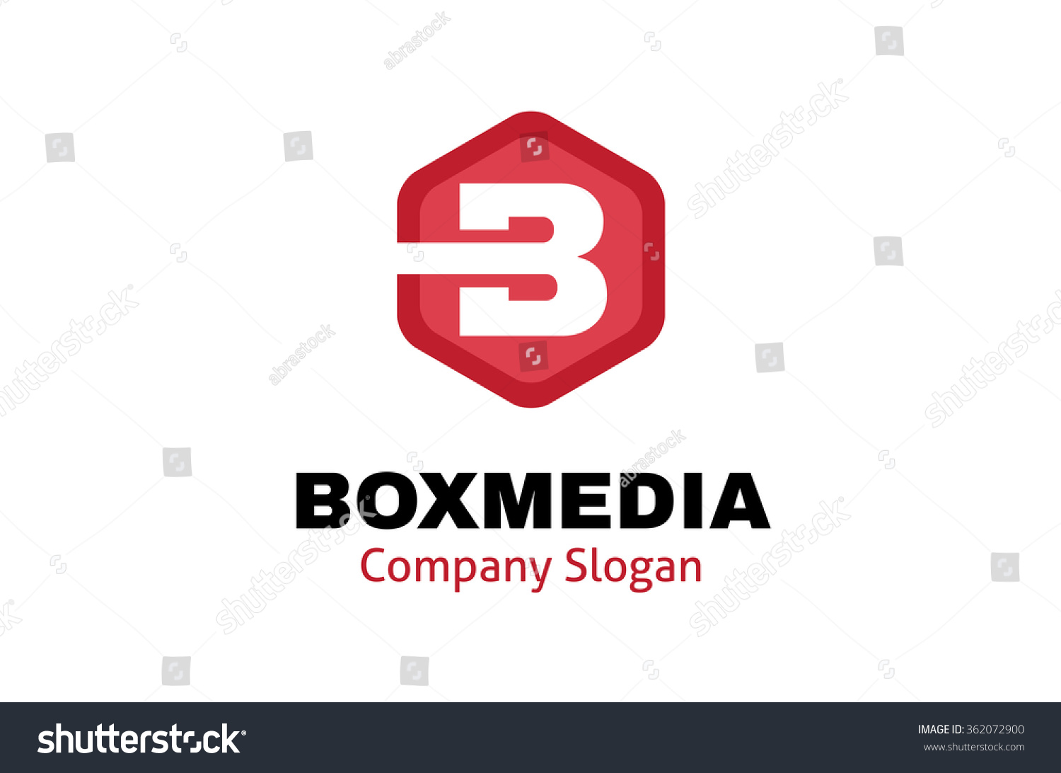 B Letter Alphabet Hexagon Logo Vector Stock Vector (Royalty Free ...