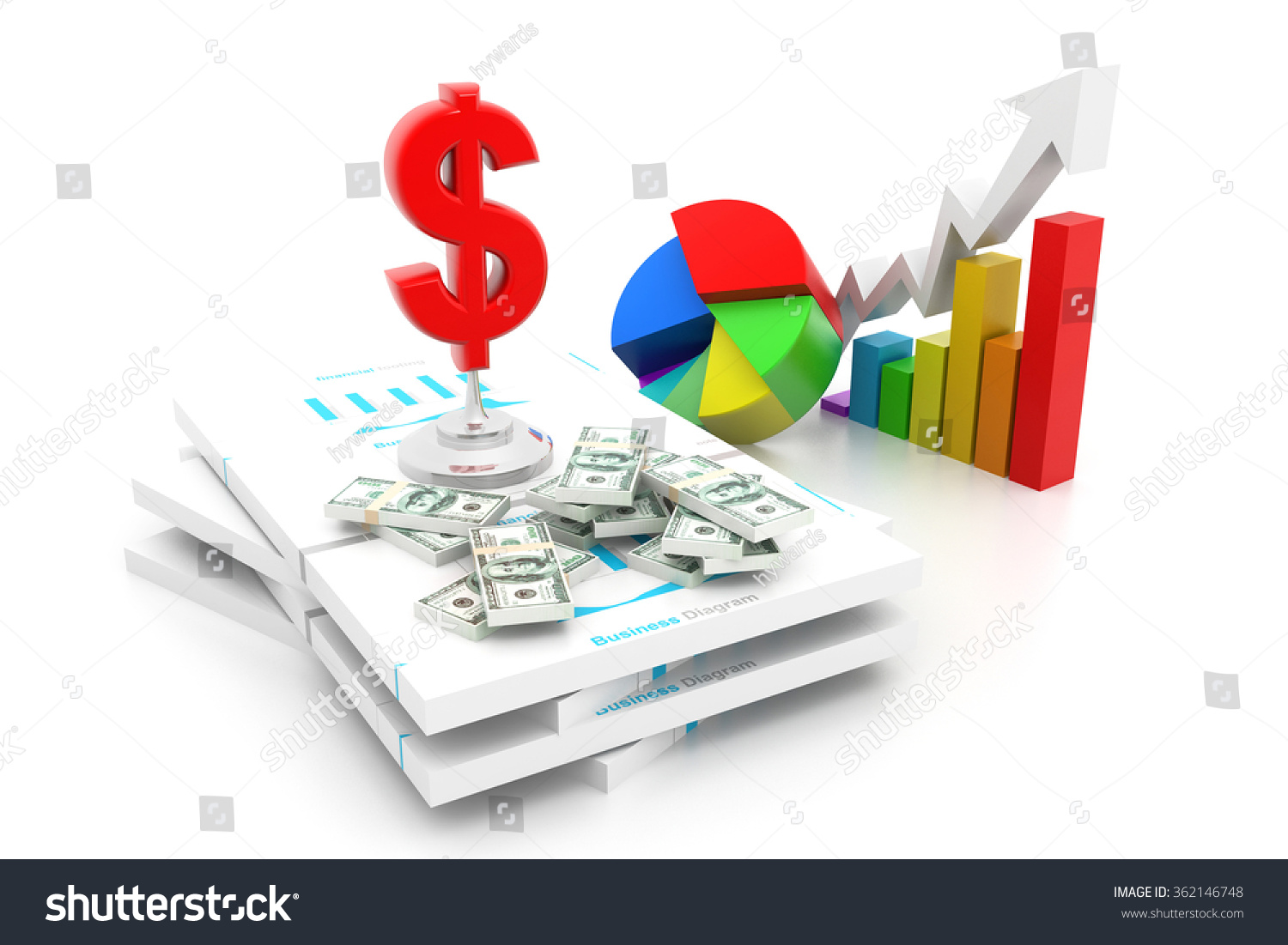 Financial Growth Chart America Stock Illustration 362146748 | Shutterstock