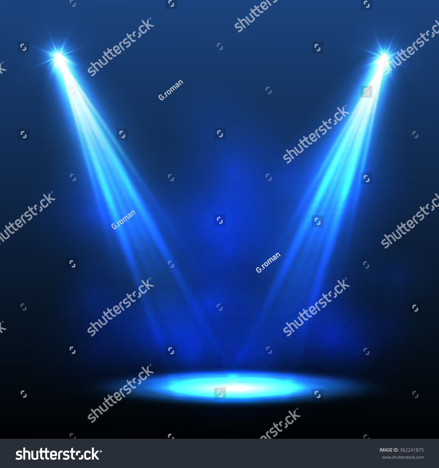 Abstract Blue Spotlight Background Vector Illustration Stock Vector ...