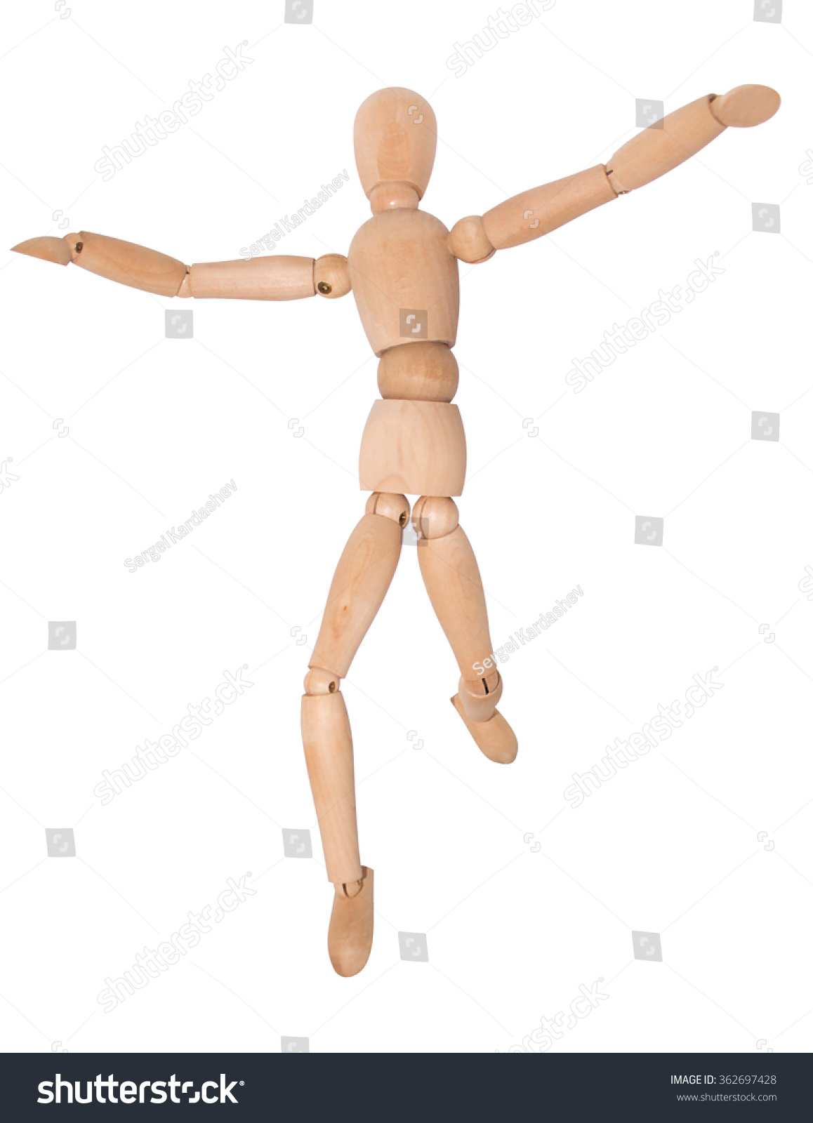 Тело деревянной куклы