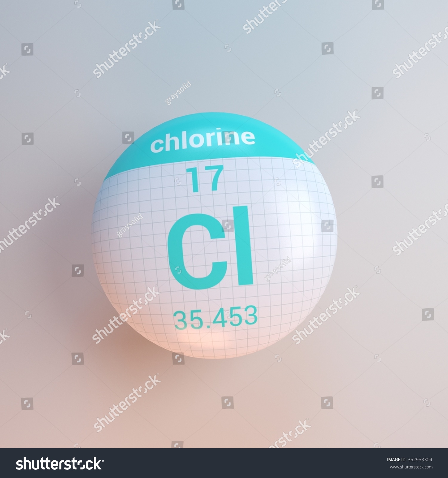 Periodic Table Elements Chlorine Stock Illustration 362953304 ...