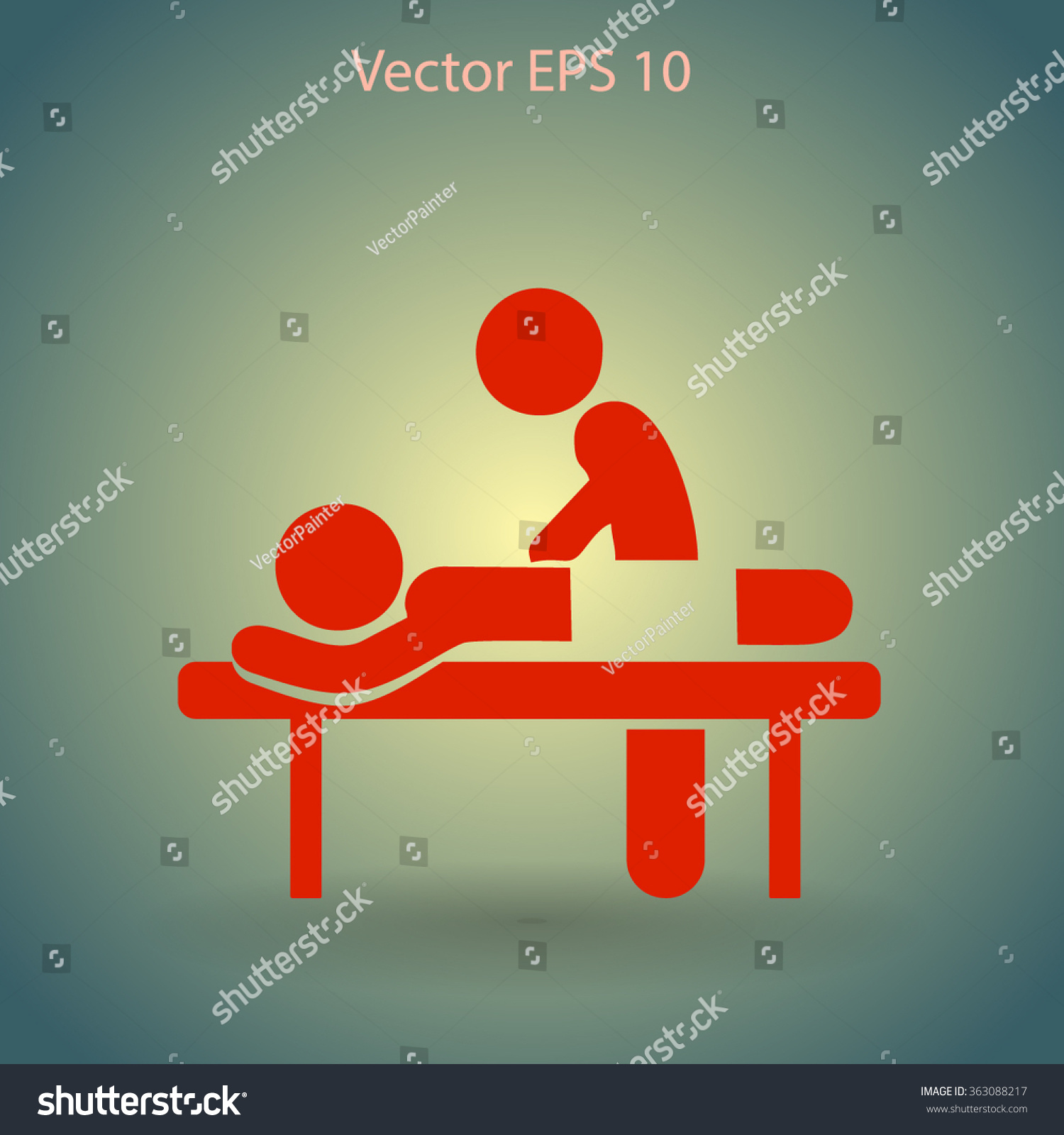 Massage Vector Illustration Stock Vector Royalty Free 363088217