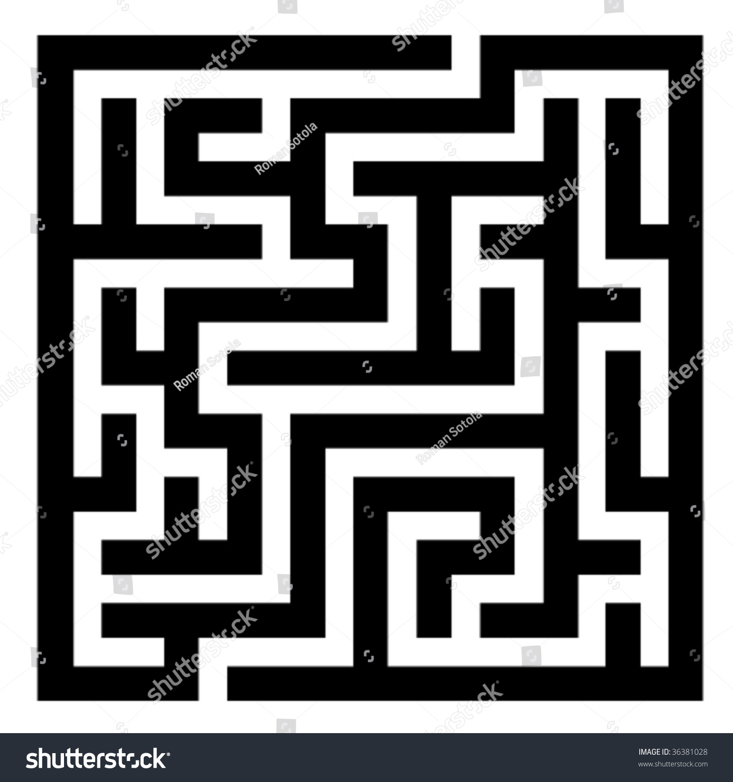 Vector Maze Stock Vector Royalty Free 36381028 Shutterstock 4134