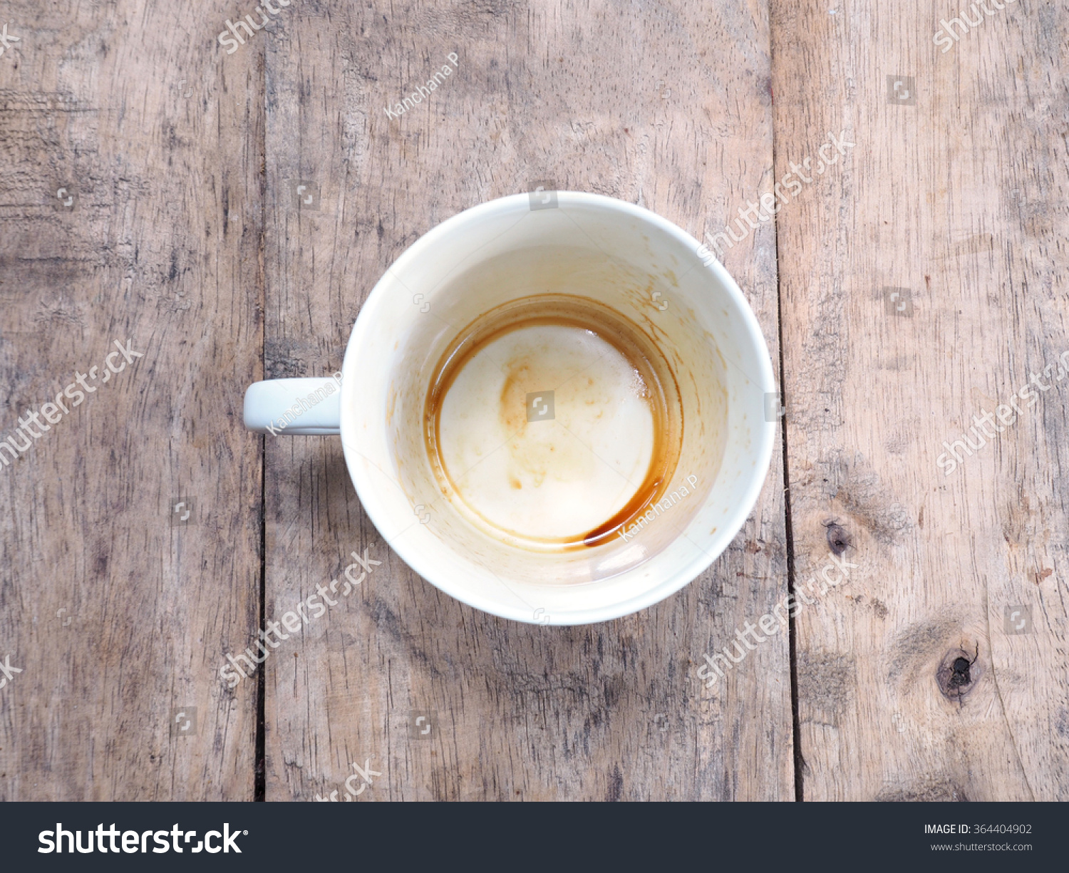 Пустая чашка кофе