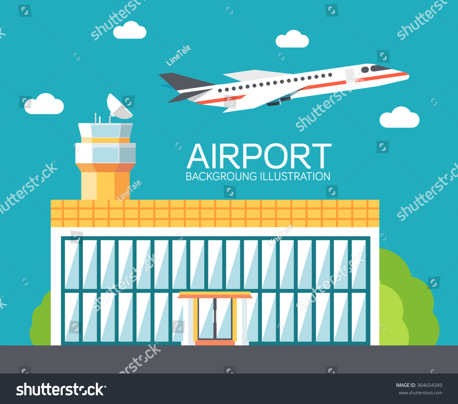 Цветные рисунки аэропорт