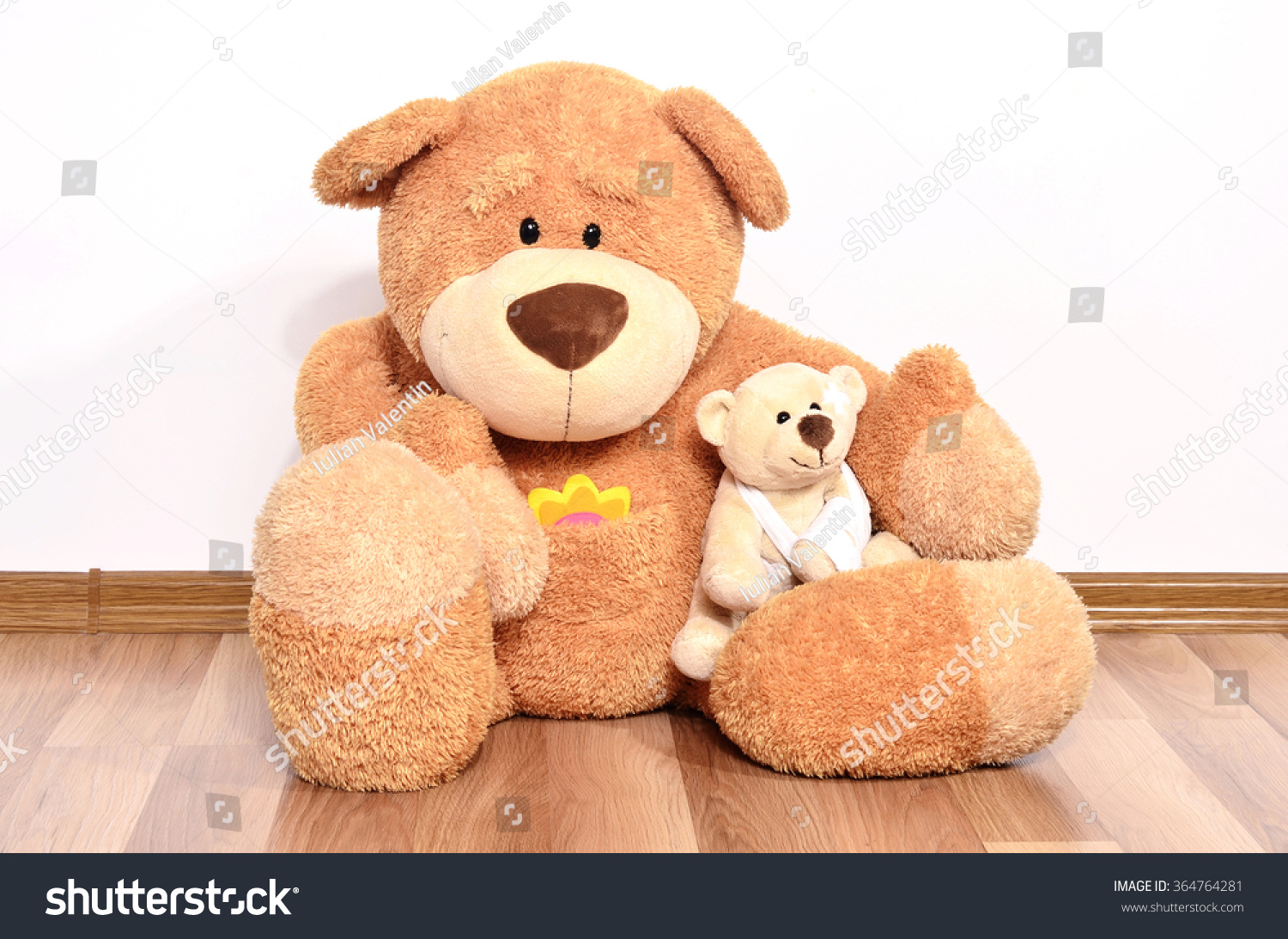 big teddy bear and small teddy bear