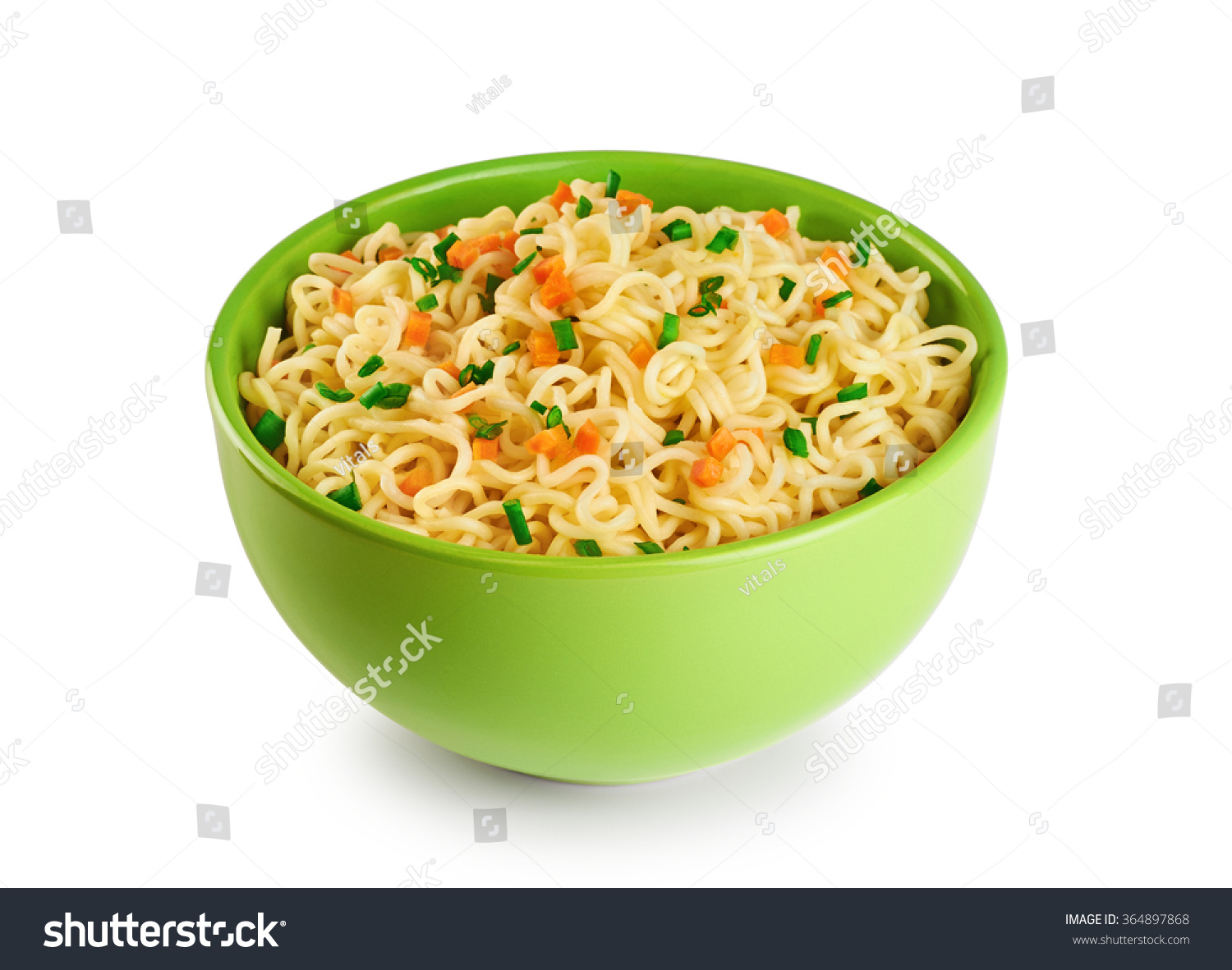 Bowl Instant Noodles Isolated On White Stock Photo 364897868 | Shutterstock