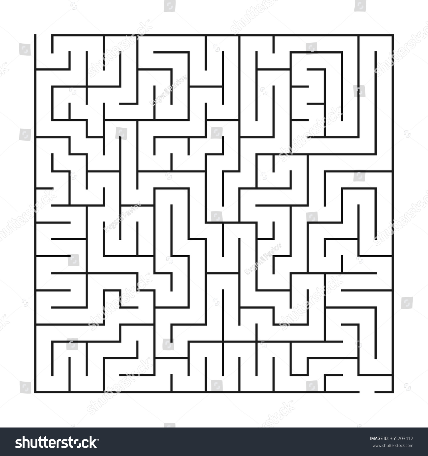 Maze Labyrinth Vector Illustration Stock Vector (Royalty Free ...