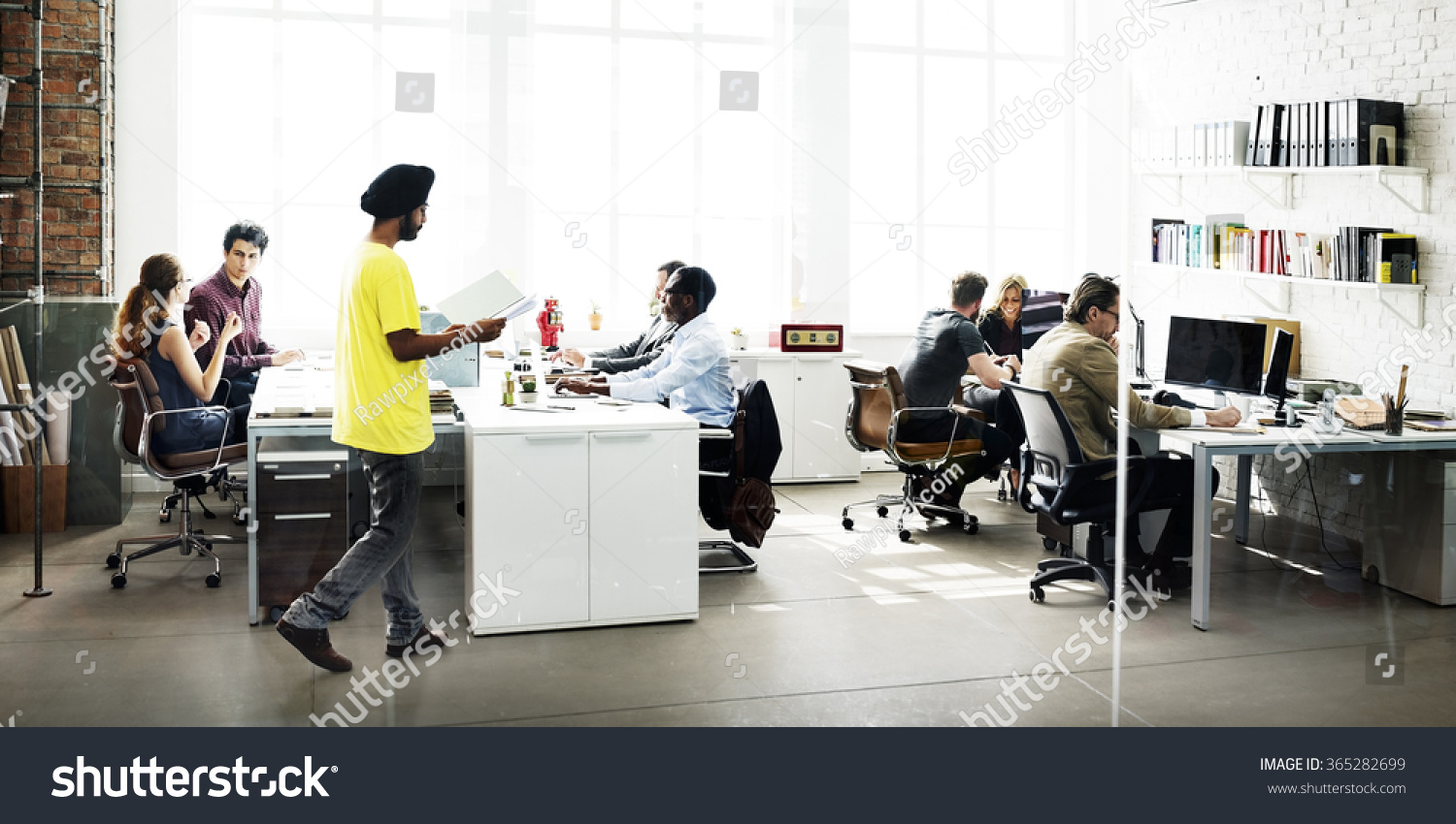 Business Team Busy Working Talking Concept Stock Photo 365282699 ...